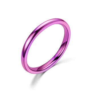 Foto 2 | Anillo Huoguo Fashion Contracted De Metal Fino Pulido A Mano De 2 Mm - Venta Internacional.