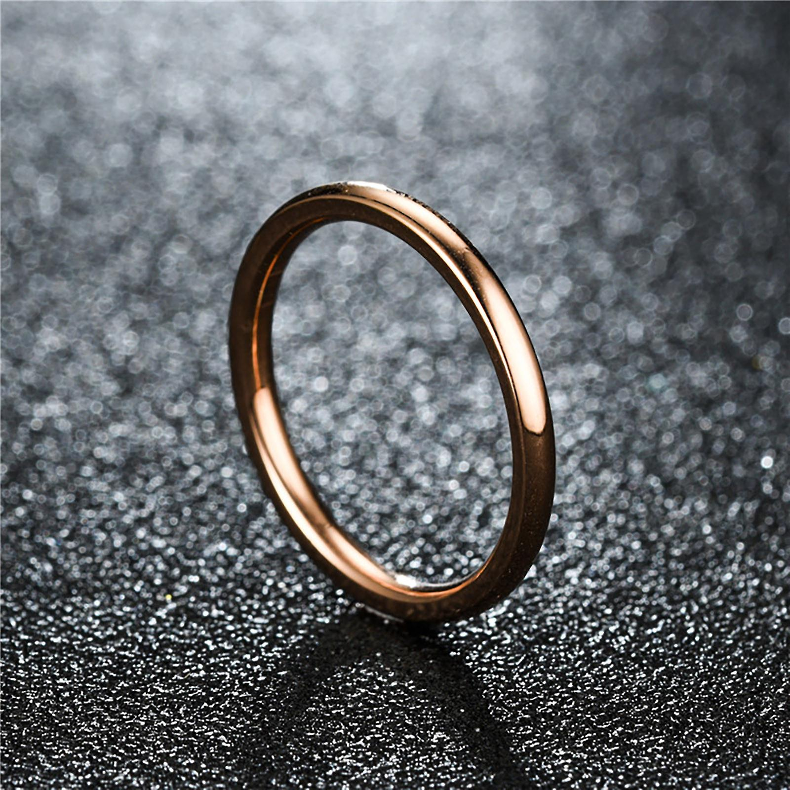 Foto 4 pulgar | Anillo Huoguo Fashion Contracted De 2 Mm  Pulido A Mano - Venta Internacional.