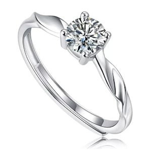 Foto 2 | Anillo de Promesa 925 Plata Original 2 Piezas