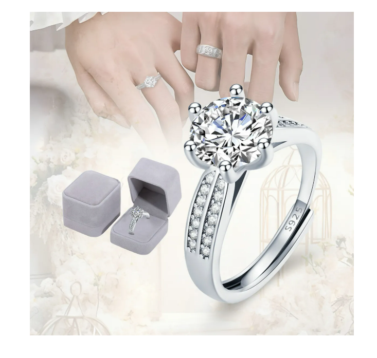 Foto 4 pulgar | Anillo de Plata Ajustable