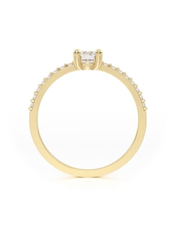 Foto 3 | Anillo De Compromiso Vivián 10k Oro Talla 5.5