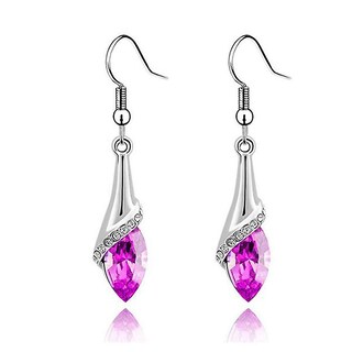 Foto 2 | Pendientes Huoguo Crystal Cut Marquise En Forma De Lágrima Para Mujer - Venta Internacional.