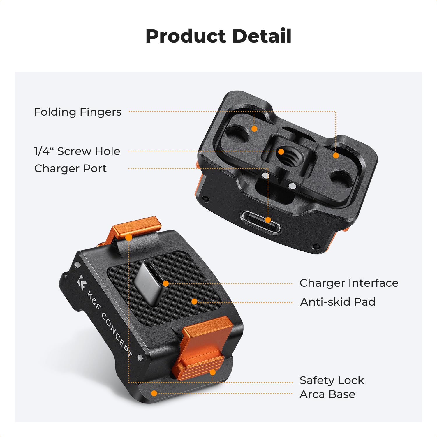 Foto 3 | Adaptador De Carga Base K&f Concept Para Dji Osmo Pocket 3 - Venta Internacional.