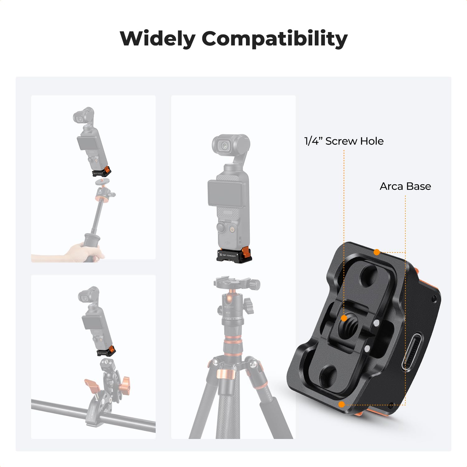 Foto 6 pulgar | Adaptador De Carga Base K&f Concept Para Dji Osmo Pocket 3 - Venta Internacional.