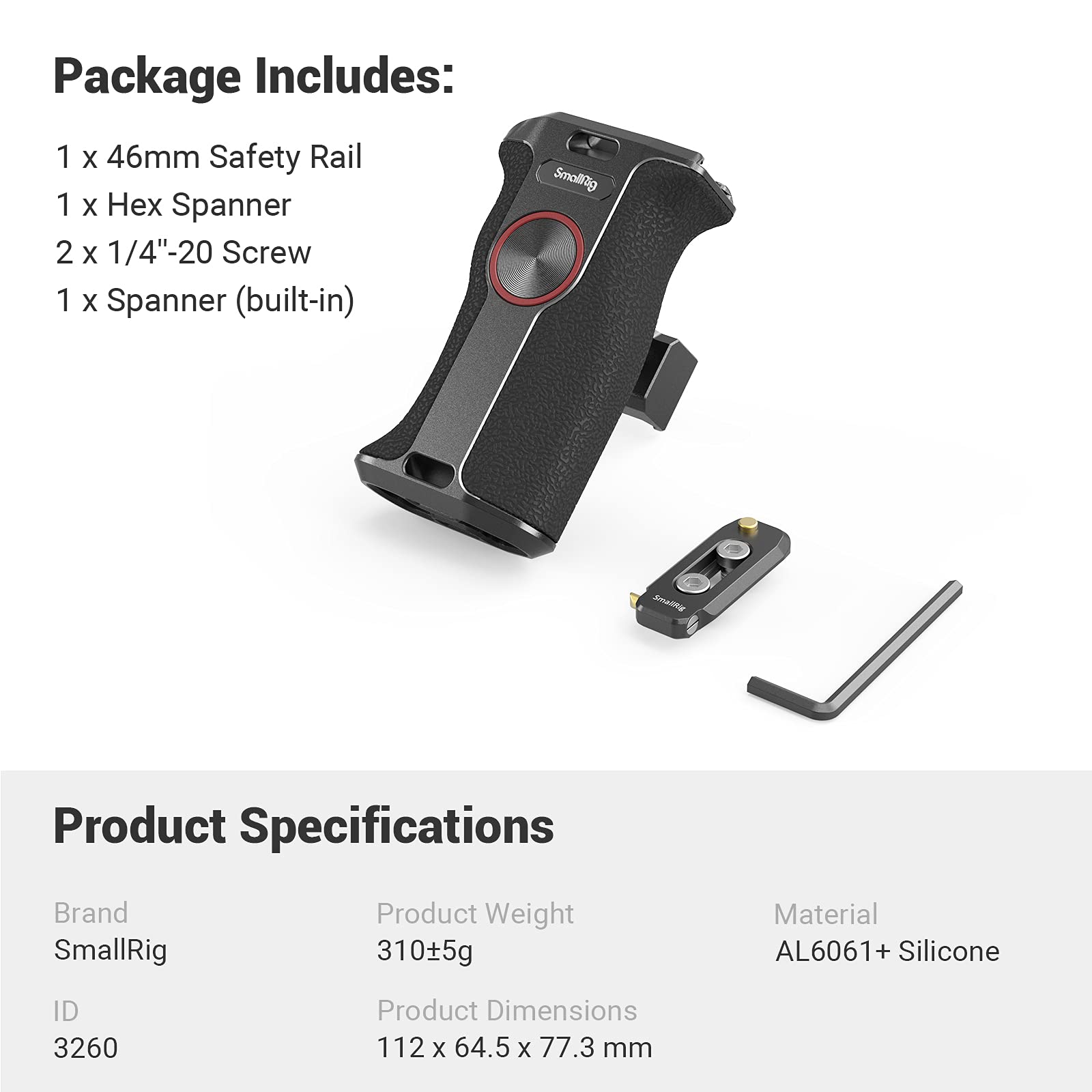 Foto 7 | Botón Giratorio Nato Handle Smallrig Para Cámara Dlsr - Venta Internacional.