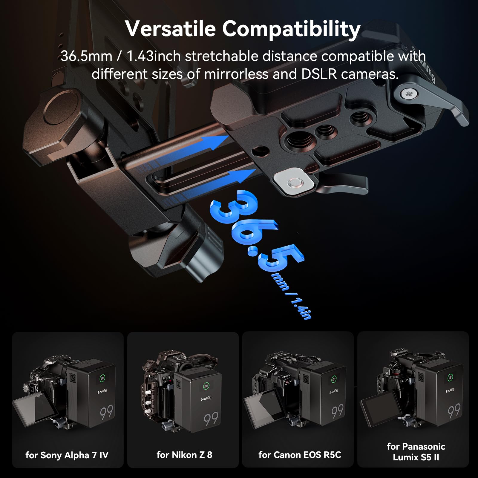 Foto 4 pulgar | Placa De Batería V-mount Smallrig Compacta Y Plegable V-lock - Venta Internacional.