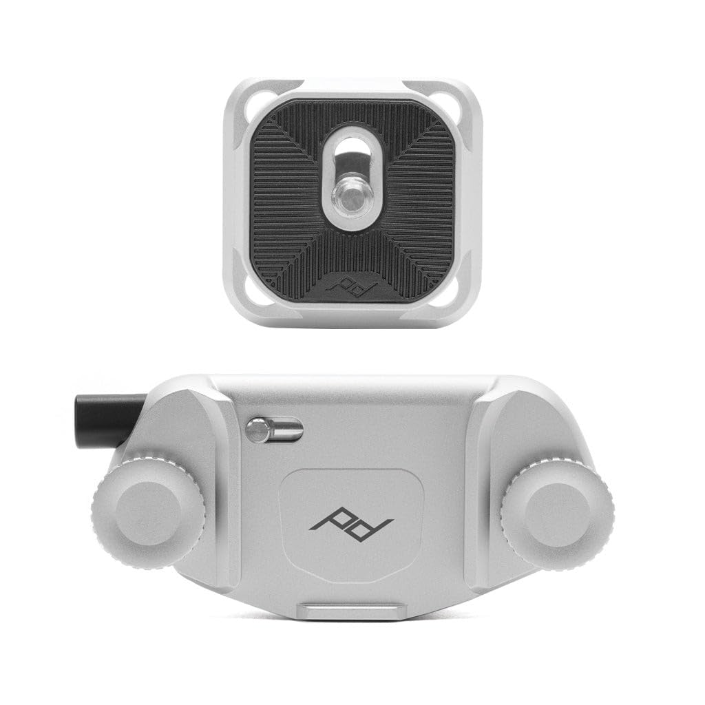 Foto 5 pulgar | Clip De Cámara Peak Design Capture V3 Plateado Con Placa - Venta Internacional.