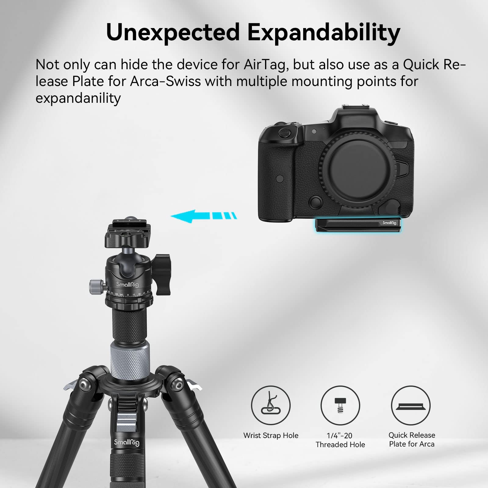 Foto 5 | Placa De Montaje Smallrig Para Airtag Arca-type Sony Canon Nikon - Venta Internacional.