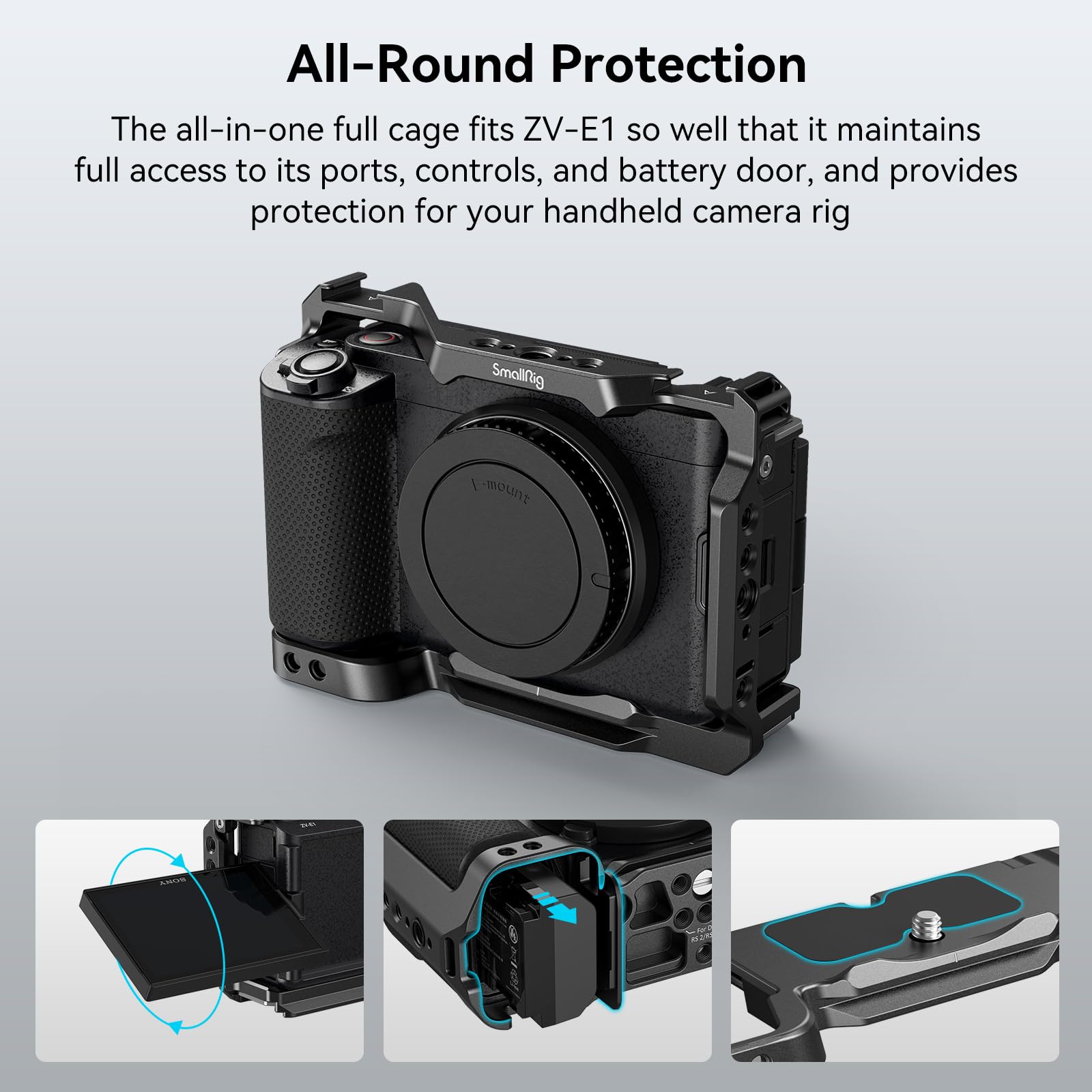 Foto 5 pulgar | Funda De Cámara Smallrig Zv-e1 Para Sony Alpha Zv-e1 Con Accesorios - Venta Internacional.