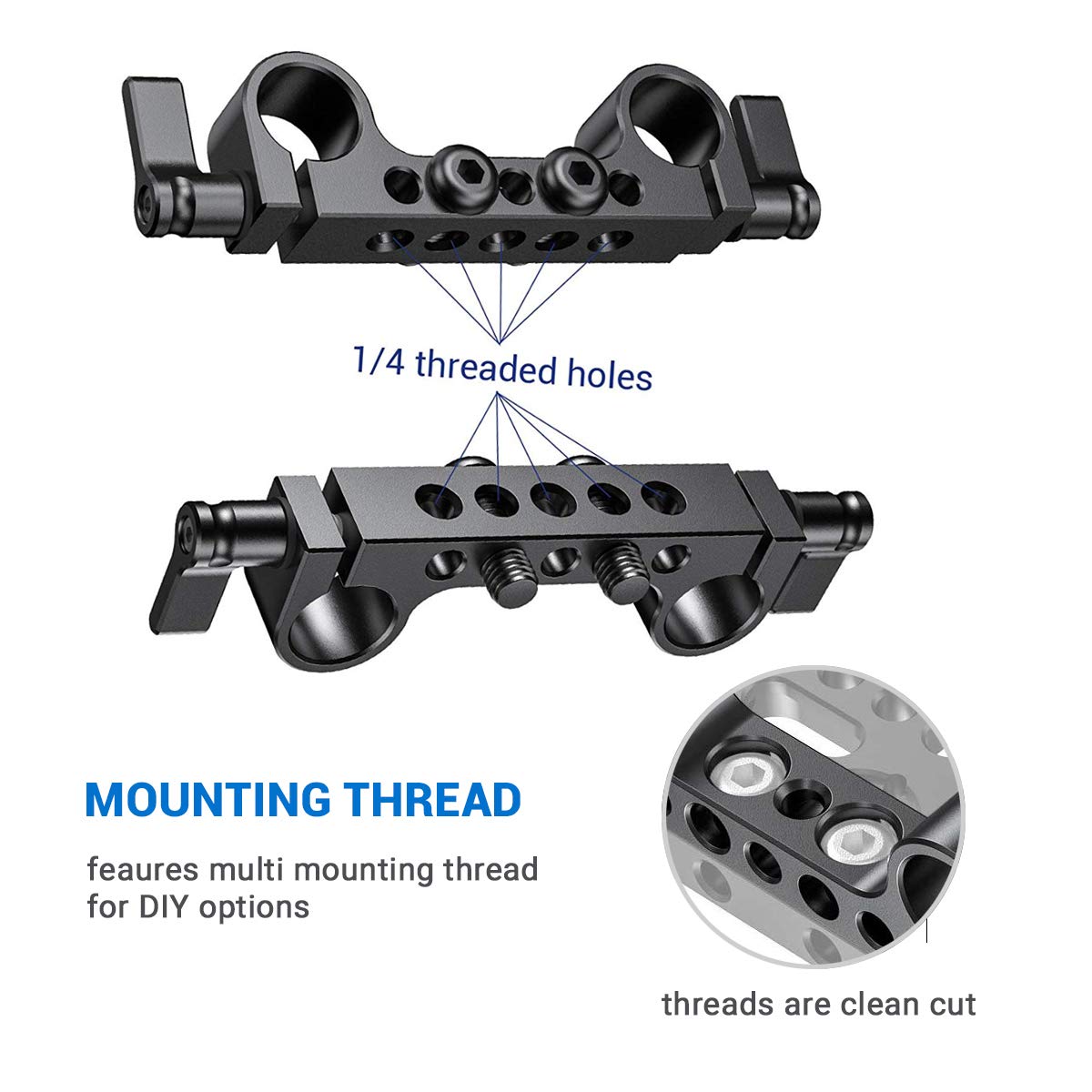 Foto 4 pulgar | Railblock Smallrig Superligero De 15 Mm Con Rosca 1/4-20 - Venta Internacional.