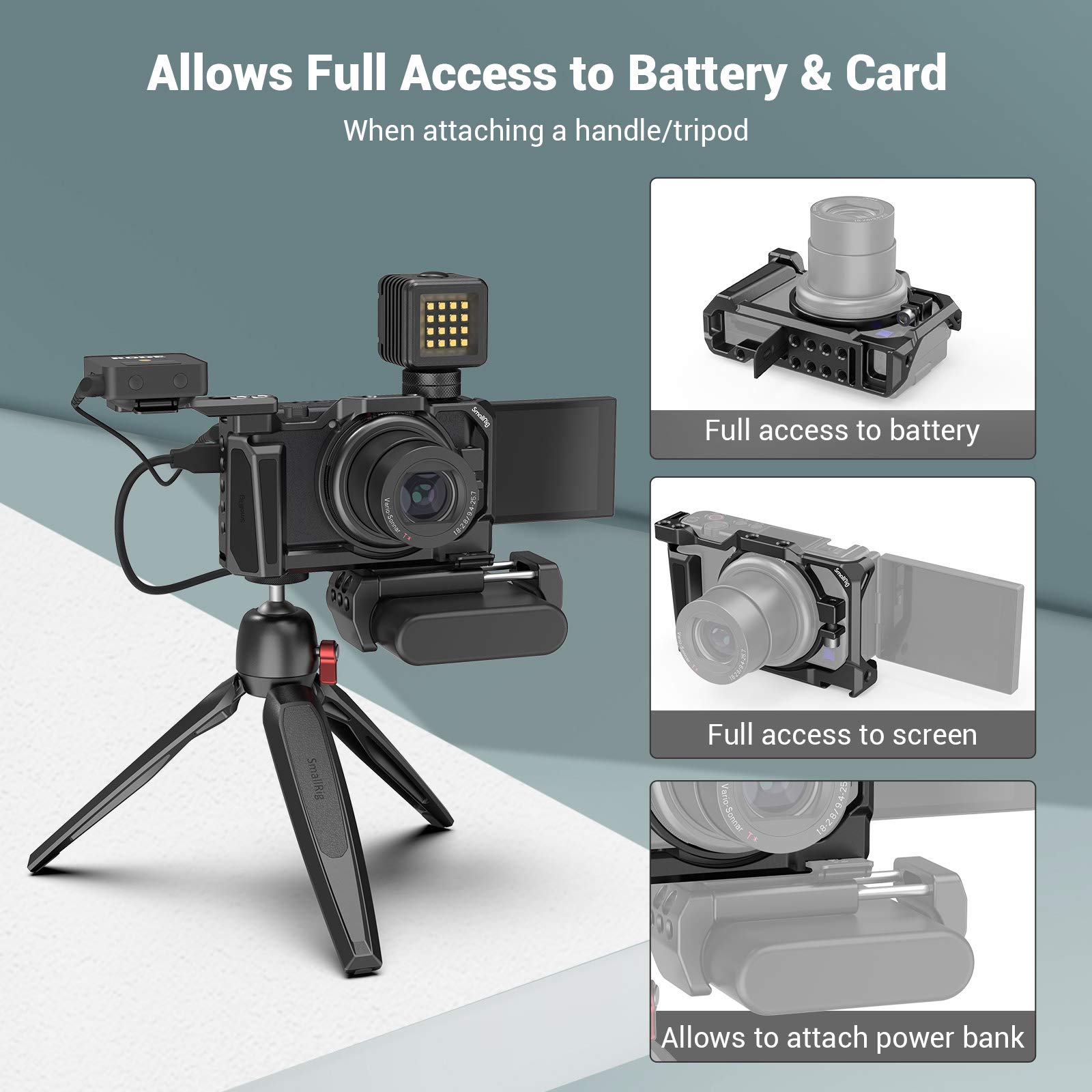 Foto 4 pulgar | Funda De Cámara Smallrig Para Sony Zv-1 Ii/zv-1f/zv-1 Con Gel De Silicona - Venta Internacional.