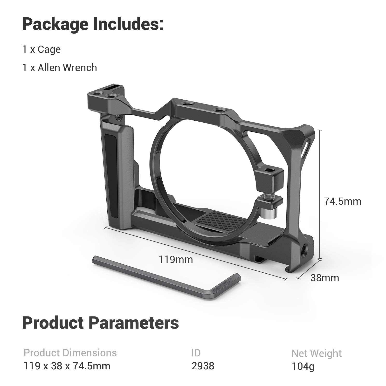 Foto 8 pulgar | Funda De Cámara Smallrig Para Sony Zv-1 Ii/zv-1f/zv-1 Con Gel De Silicona - Venta Internacional.