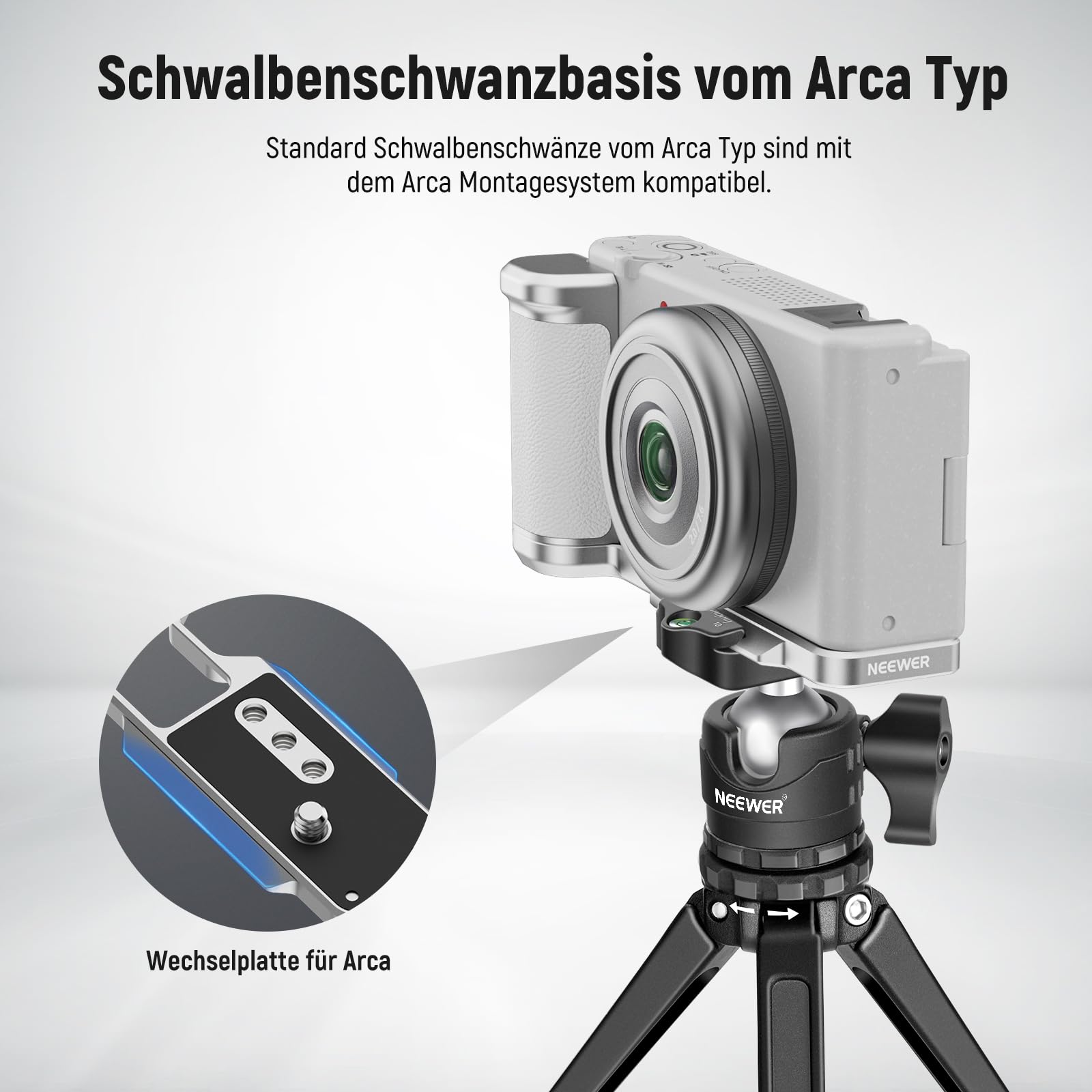 Foto 5 pulgar | Neewer Zv-1f Zv-1 Ii De Placa L Compatible Con Sony Silver Ca030w - Venta Internacional.
