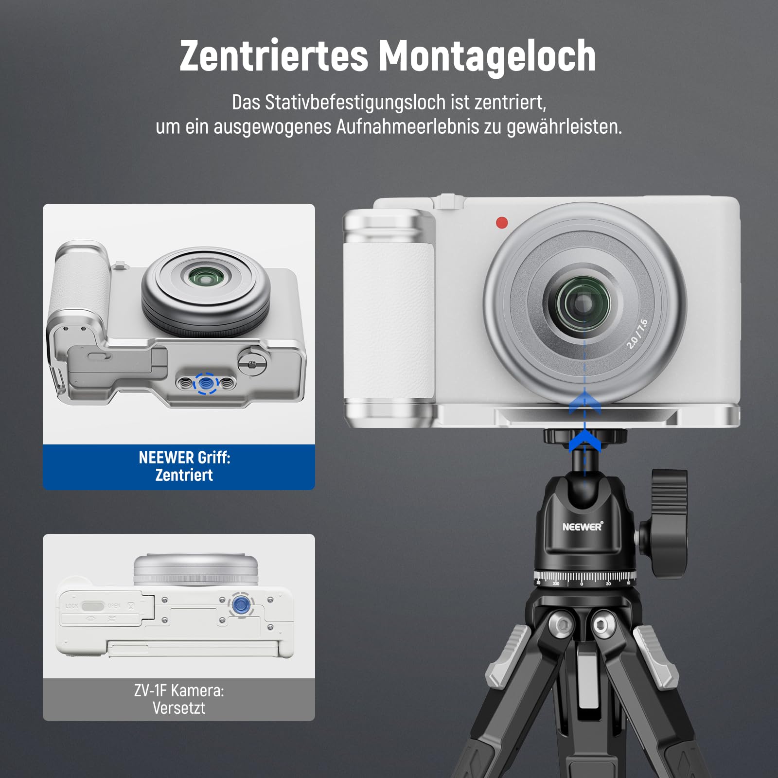 Foto 6 pulgar | Neewer Zv-1f Zv-1 Ii De Placa L Compatible Con Sony Silver Ca030w - Venta Internacional.