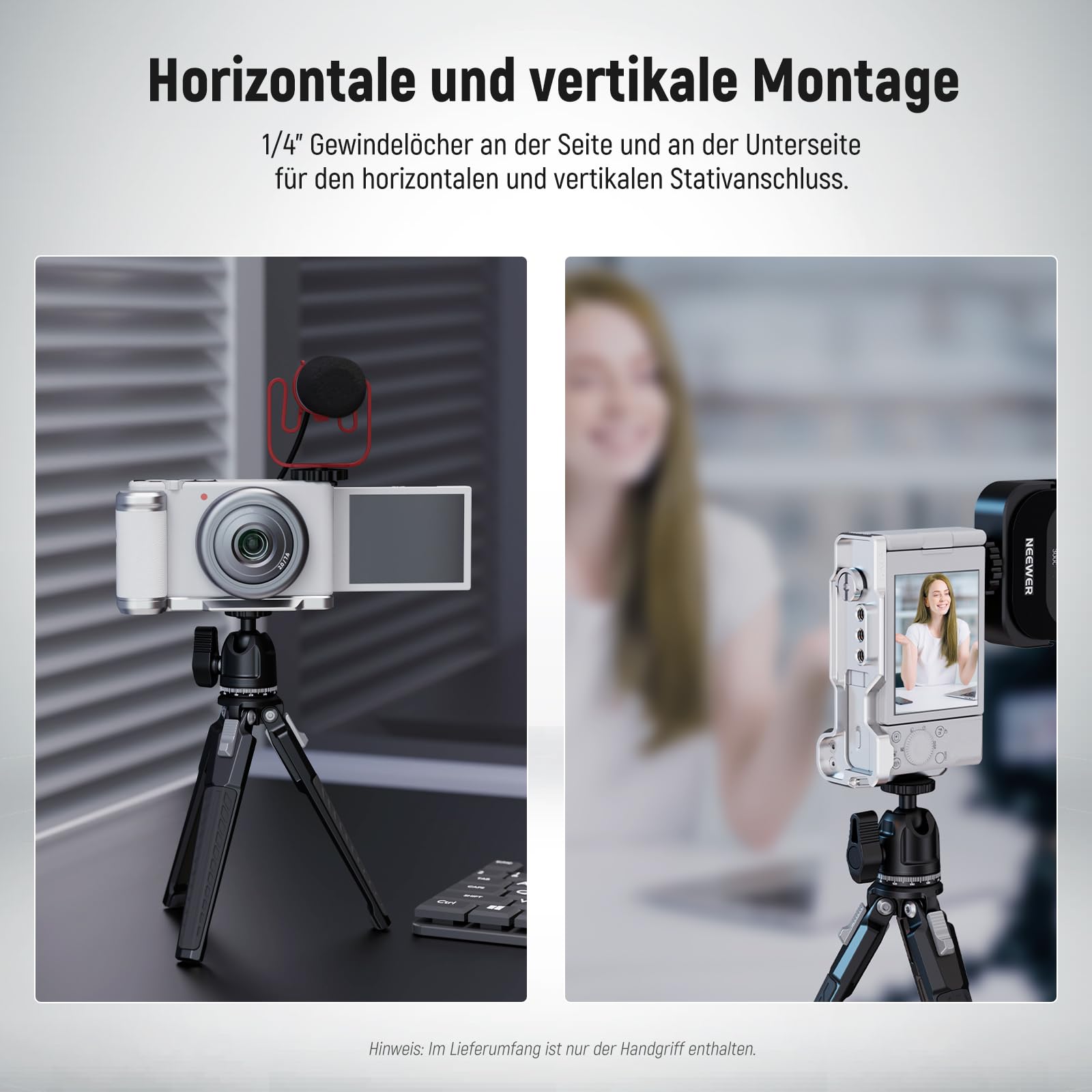 Foto 6 | Neewer Zv-1f Zv-1 Ii De Placa L Compatible Con Sony Silver Ca030w - Venta Internacional.