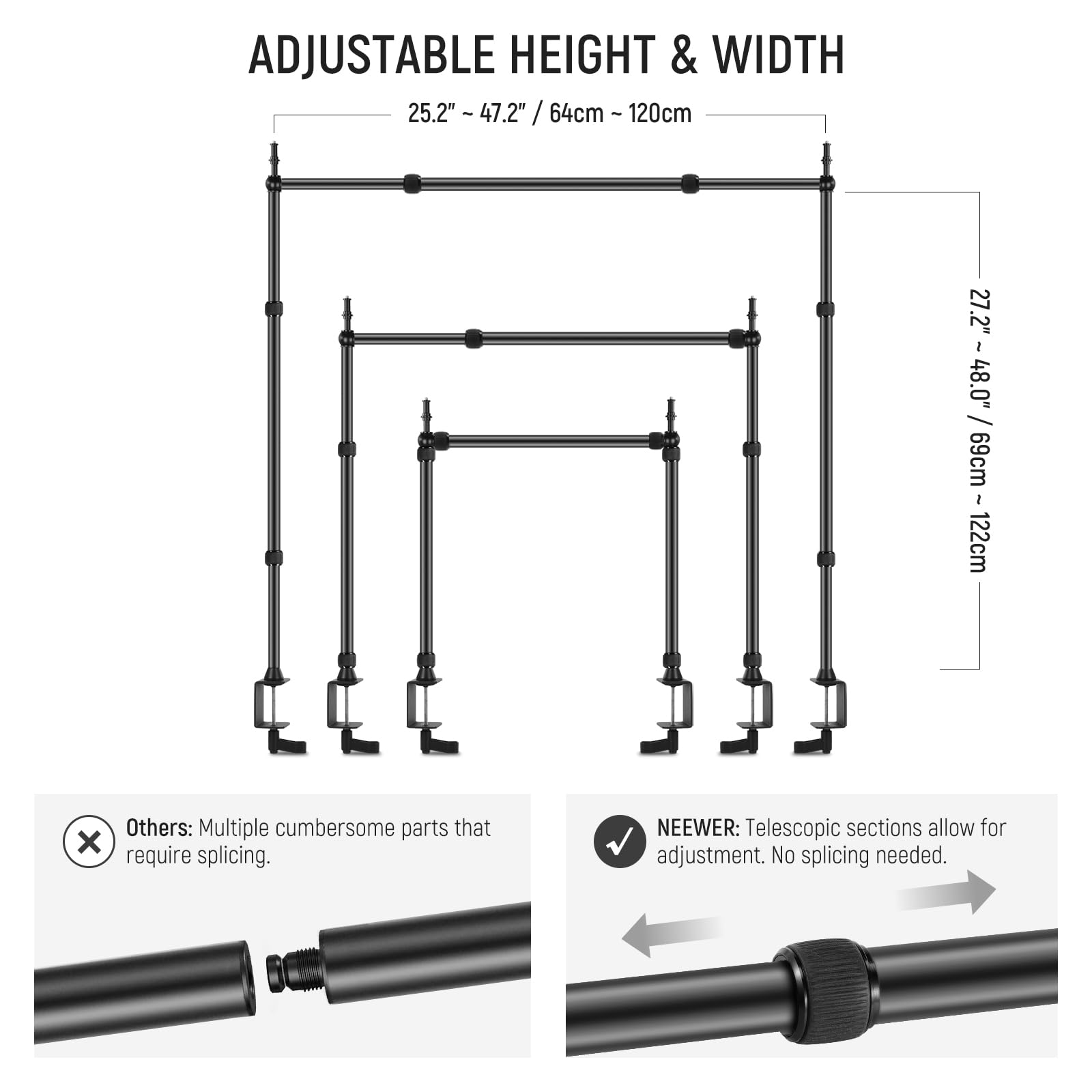Foto 4 pulgar | Soporte Para Cámara Trasera Neewer Nk002, Carga Máxima De 12 Kg - Venta Internacional.