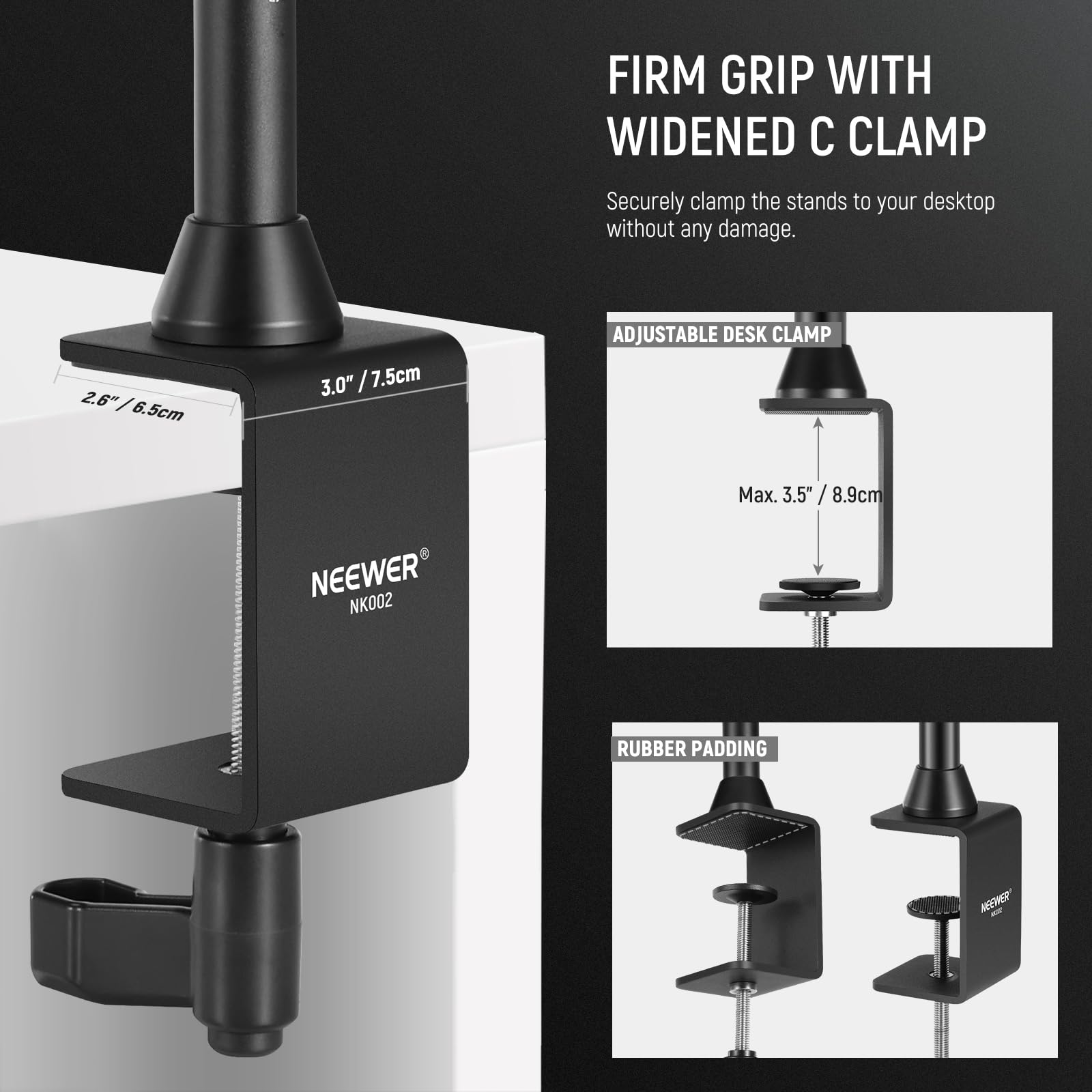 Foto 7 pulgar | Soporte Para Cámara Trasera Neewer Nk002, Carga Máxima De 12 Kg - Venta Internacional.