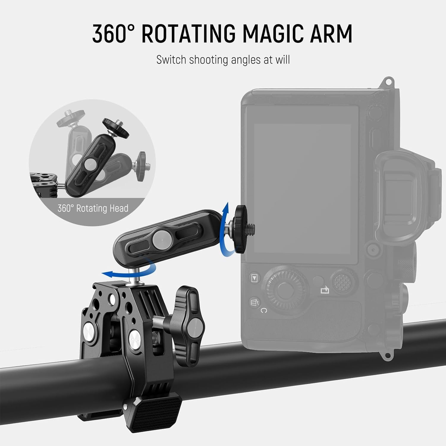 Foto 5 pulgar | Super Clamp Neewer St83 Con Brazo Mágico Con 3 Rótulas Dobles - Venta Internacional.