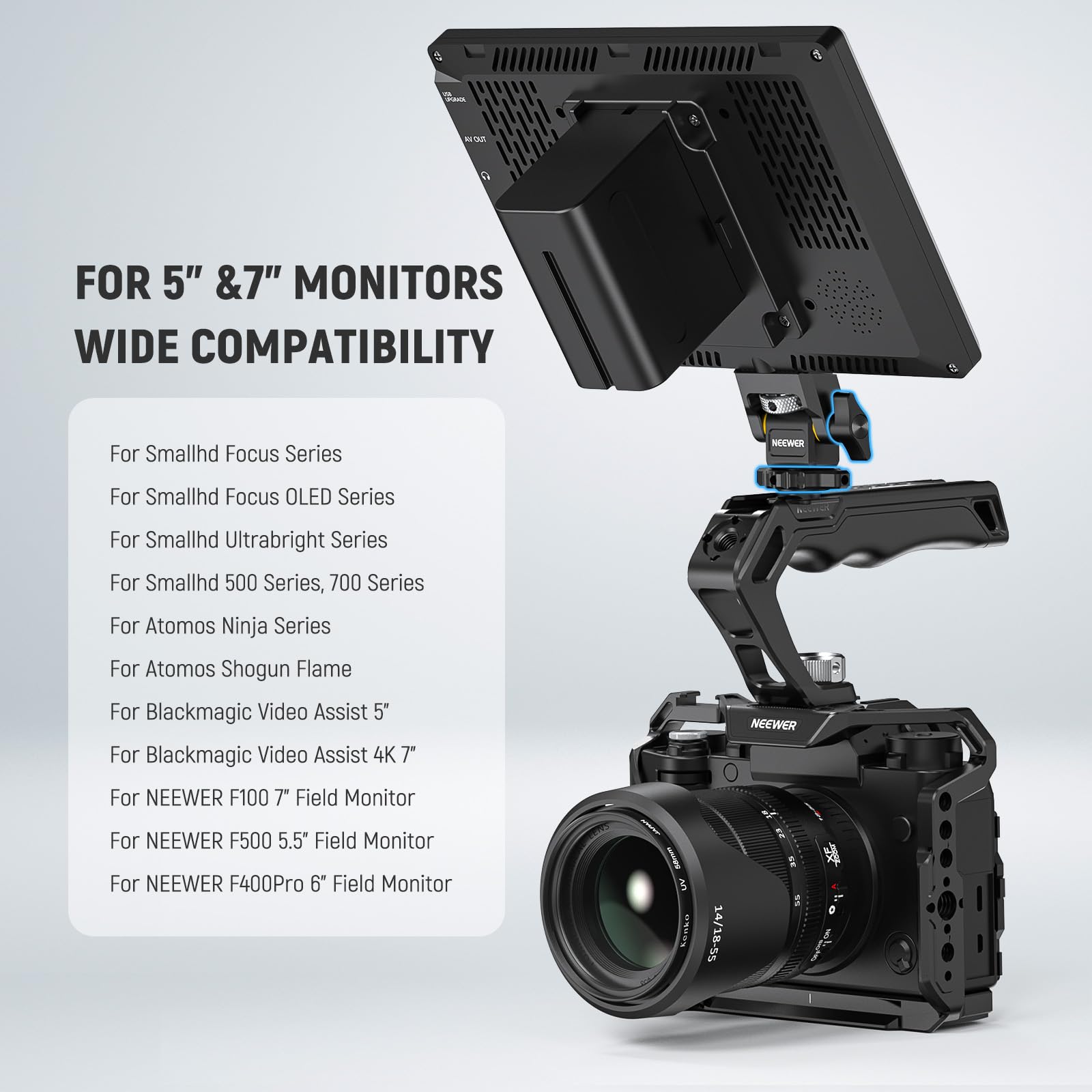 Foto 7 | Soporte De Monitor De Cámara Neewer Ma006 Para Monitores De Campo De 5 Y 7 Pulgadas - Venta Internacional.