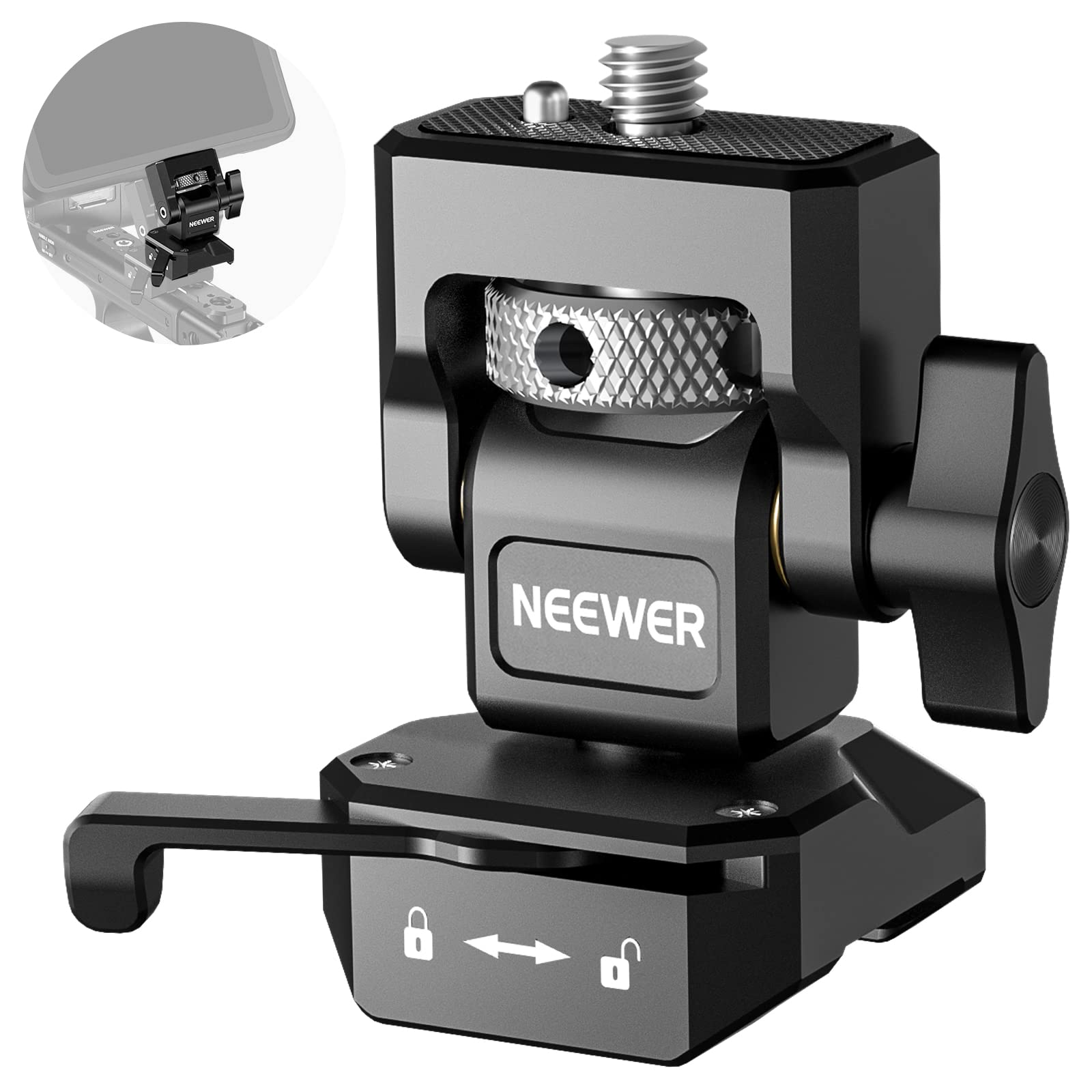 Soporte Para Cámara Y Monitor Neewer Qr Nato, Pinza Para 5 Y 7 Campos - Venta Internacional.