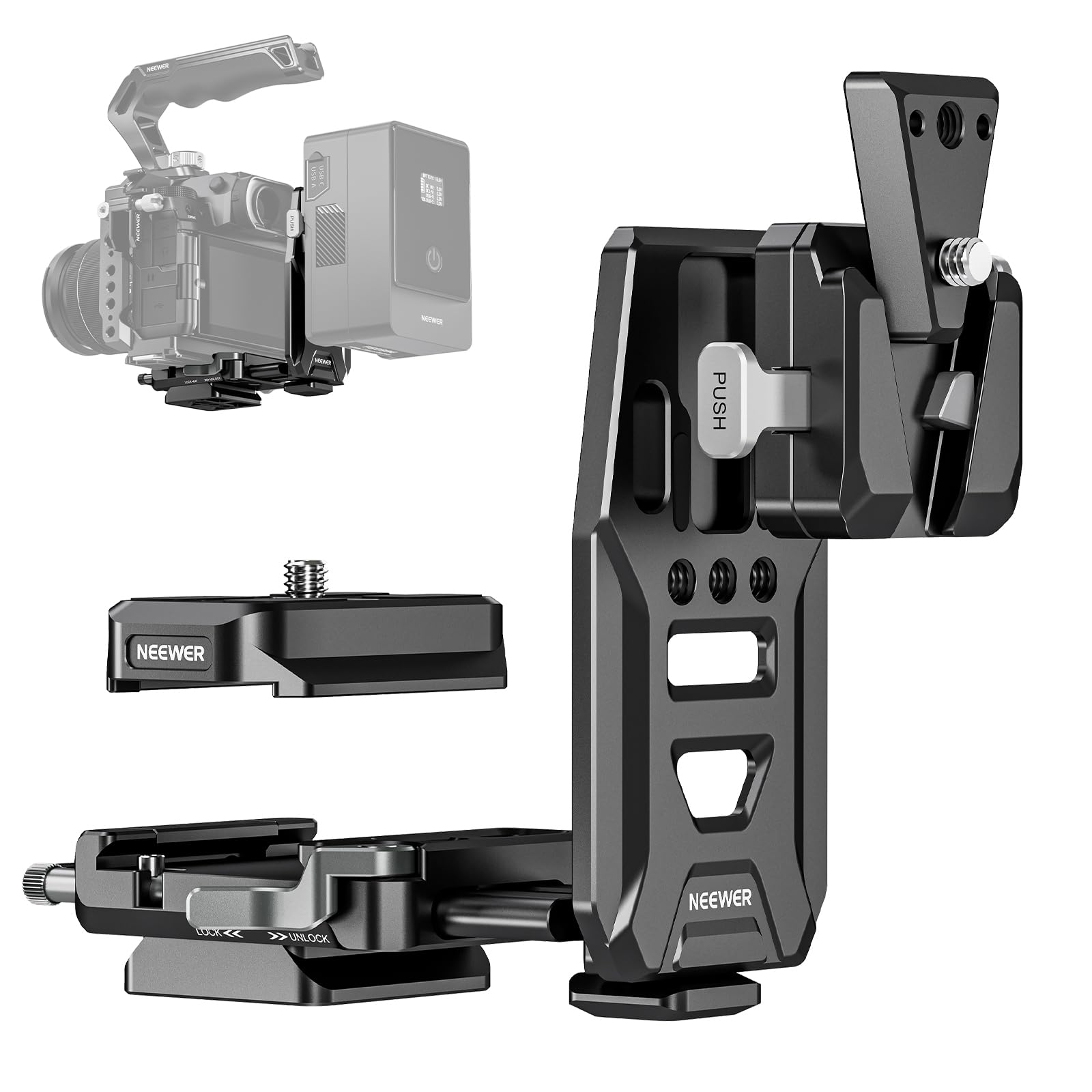 Foto 2 pulgar | Placa De Batería Con Soporte En V Neewer Para Rs4 Pro Rs3 Pro Gimbal - Venta Internacional.