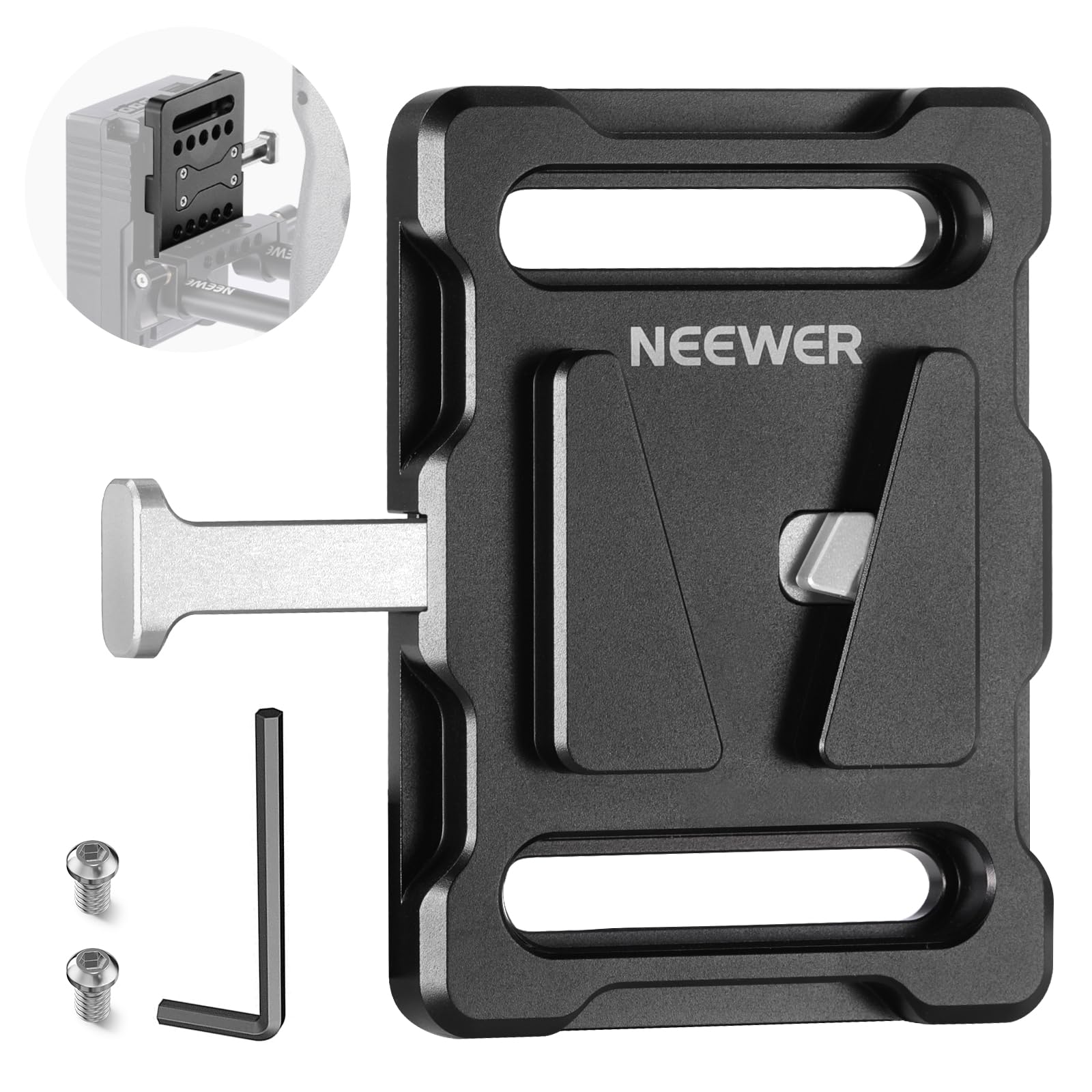 Foto 2 pulgar | Placa De Batería Con Montaje En V Neewer Mini Con Rosca 1/4 Ps005 - Venta Internacional.