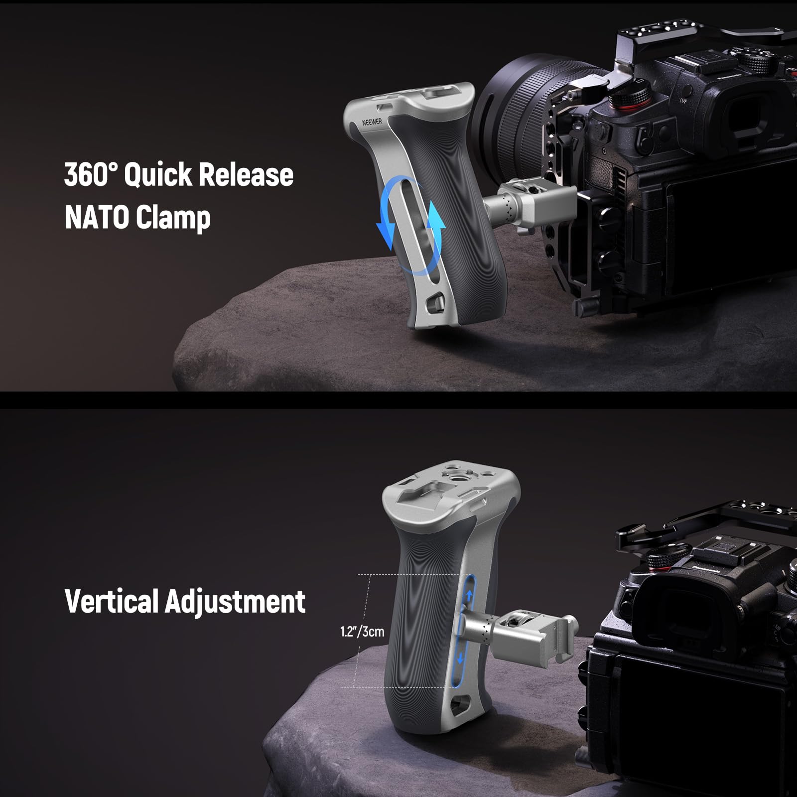 Foto 4 | Empuñadura Lateral Para Cámara Neewer Quick Release Nato - Venta Internacional.