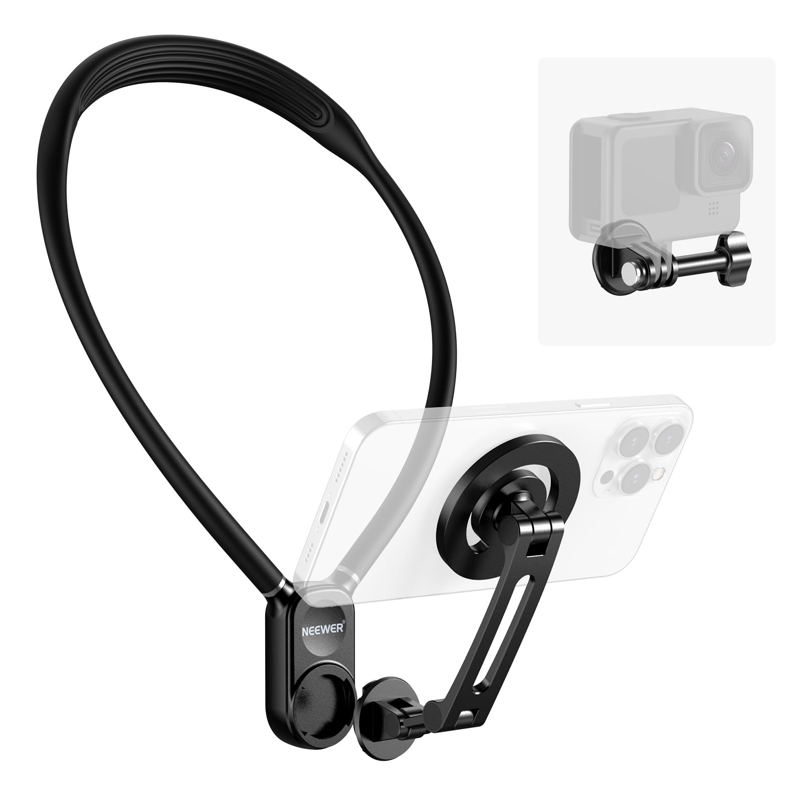 Foto 2 pulgar | Soporte De Cuello Para Cámara De Acción Y Teléfono Neewer Gp16 - Venta Internacional.