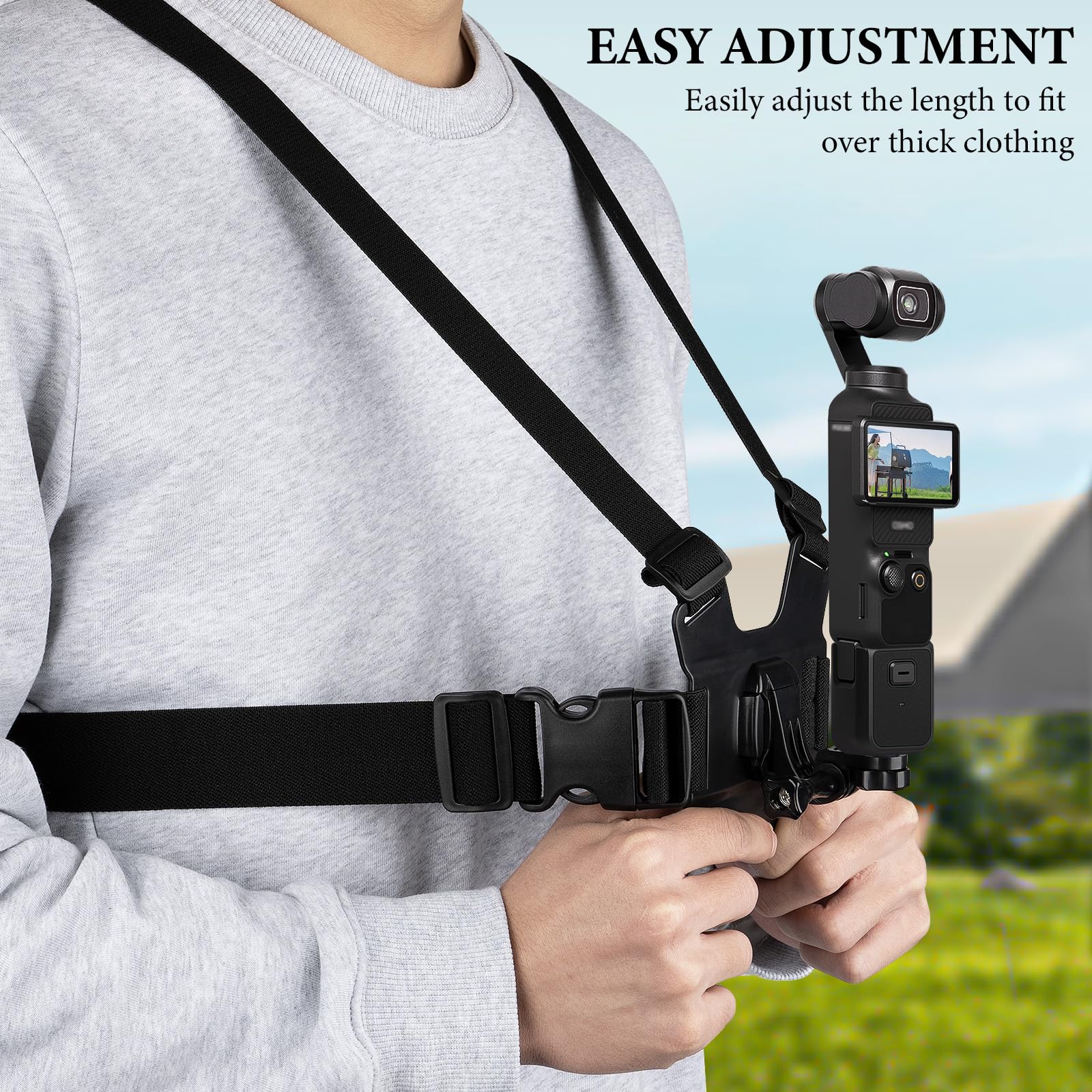 Foto 3 | Correa De Montaje En El Pecho Geekria Compatible Con Dji Osmo Pocket 3 - Venta Internacional.