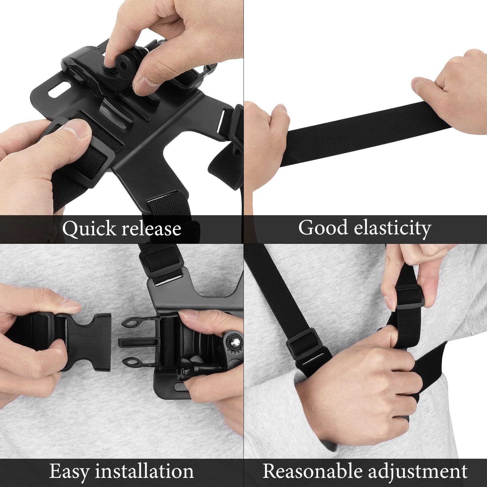 Foto 5 pulgar | Correa De Montaje En El Pecho Geekria Compatible Con Dji Osmo Pocket 3 - Venta Internacional.