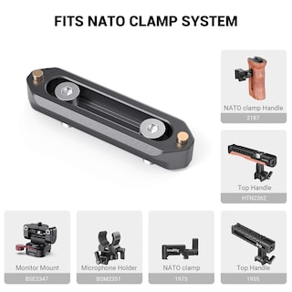 Foto 3 | Nato Rail Smallrig De 7 Cm De Largo Con Pasadores Con Resorte Para Red/bm - Venta Internacional.