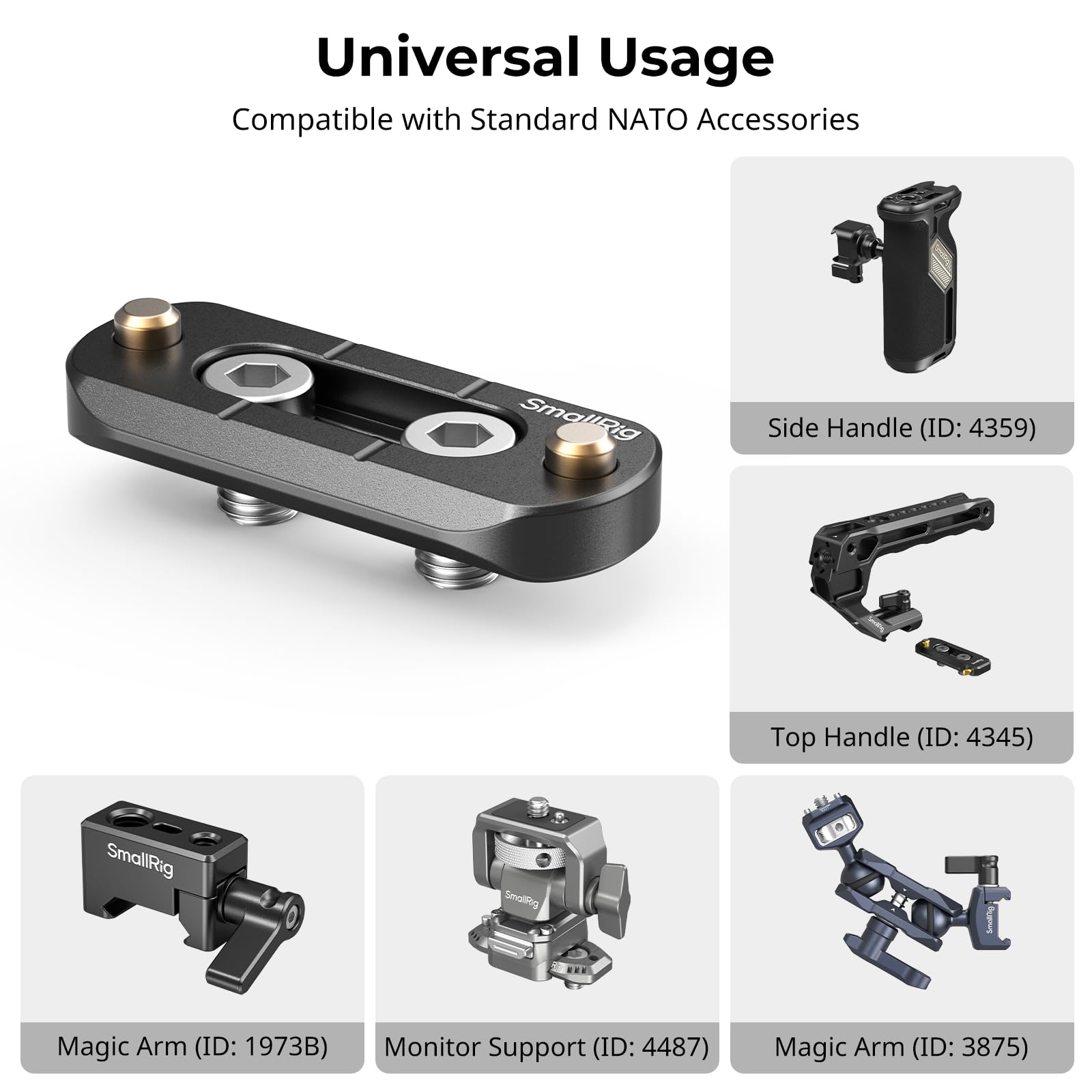 Foto 3 pulgar | Nato Rail Smallrig 2172 Anti-off, Cierre Rápido, 48 Mm - Venta Internacional.