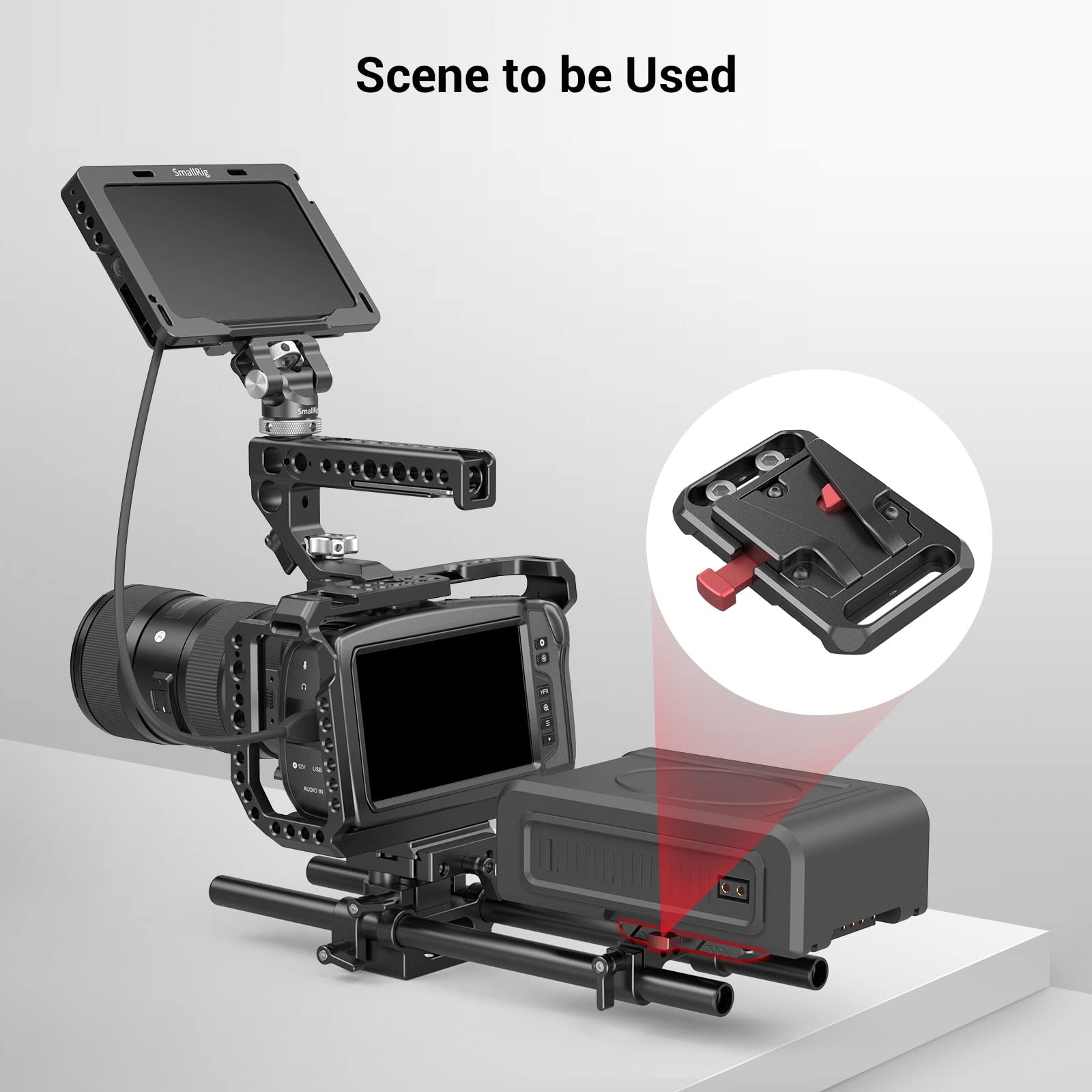 Foto 5 pulgar | Placa De Batería V-lock Mount Smallrig Mini V Mount 2987 - Venta Internacional.