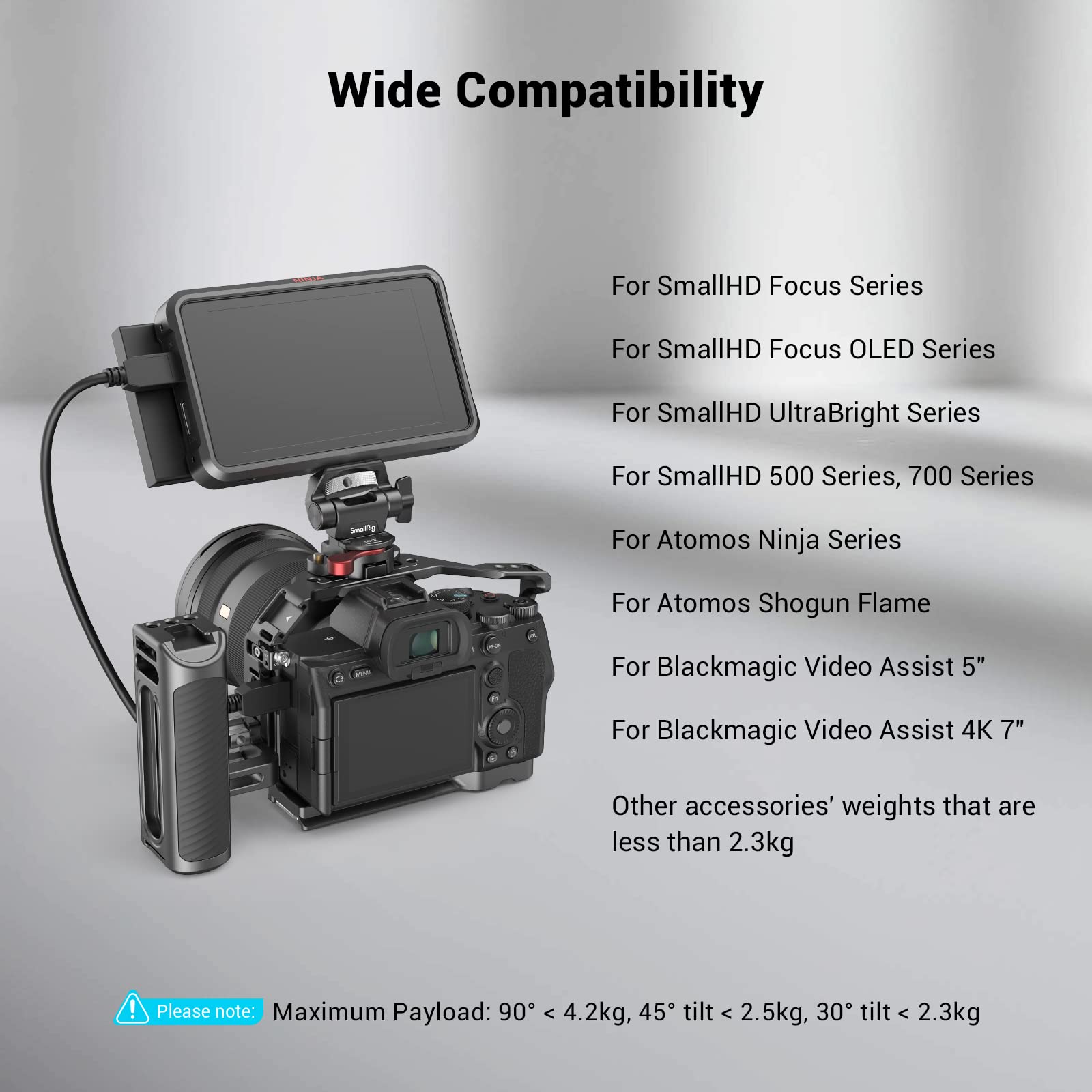 Foto 2 | Soporte De Monitor De Campo Smallrig 2906b Para Monitores De 5 Y 7 Pulgadas - Venta Internacional.