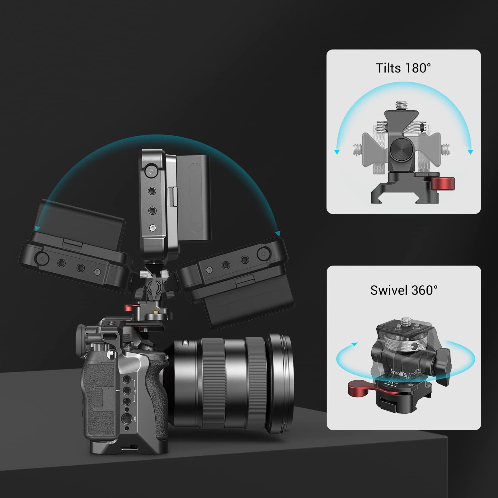 Foto 7 | Soporte De Monitor De Campo Smallrig 2906b Para Monitores De 5 Y 7 Pulgadas - Venta Internacional.