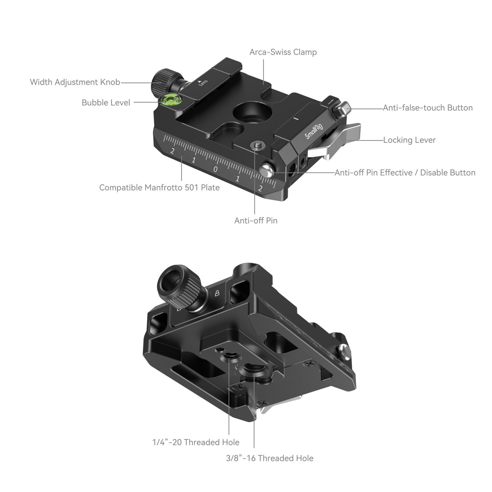 Foto 5 pulgar | Kit De Placas De Montaje Smallrig Para Arca-swiss/manfrotto Dji Rs Ser - Venta Internacional.