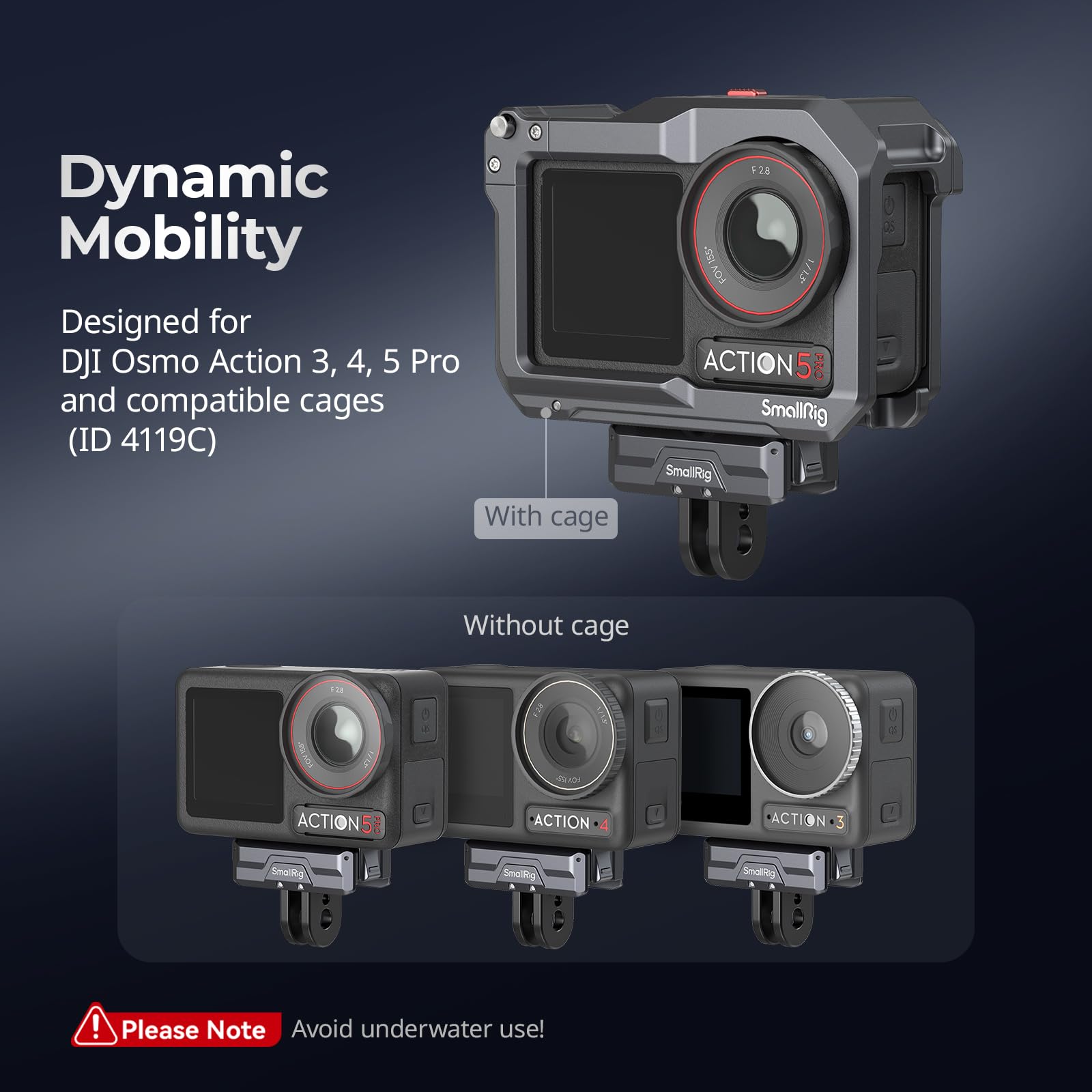 Foto 2 | Adaptador De Montaje Magnético Smallrig Para Cámaras Dji Action 5/4/3 - Venta Internacional.