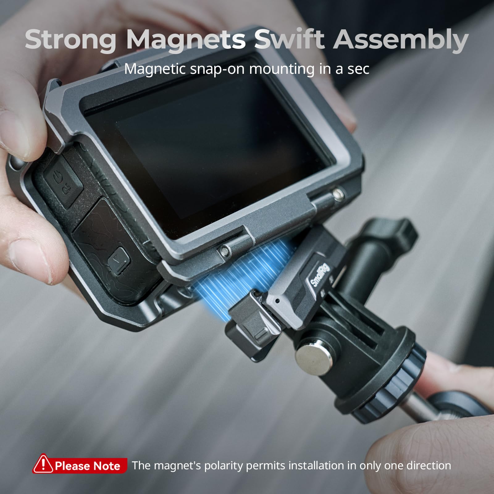 Foto 3 | Adaptador De Montaje Magnético Smallrig Para Cámaras Dji Action 5/4/3 - Venta Internacional.