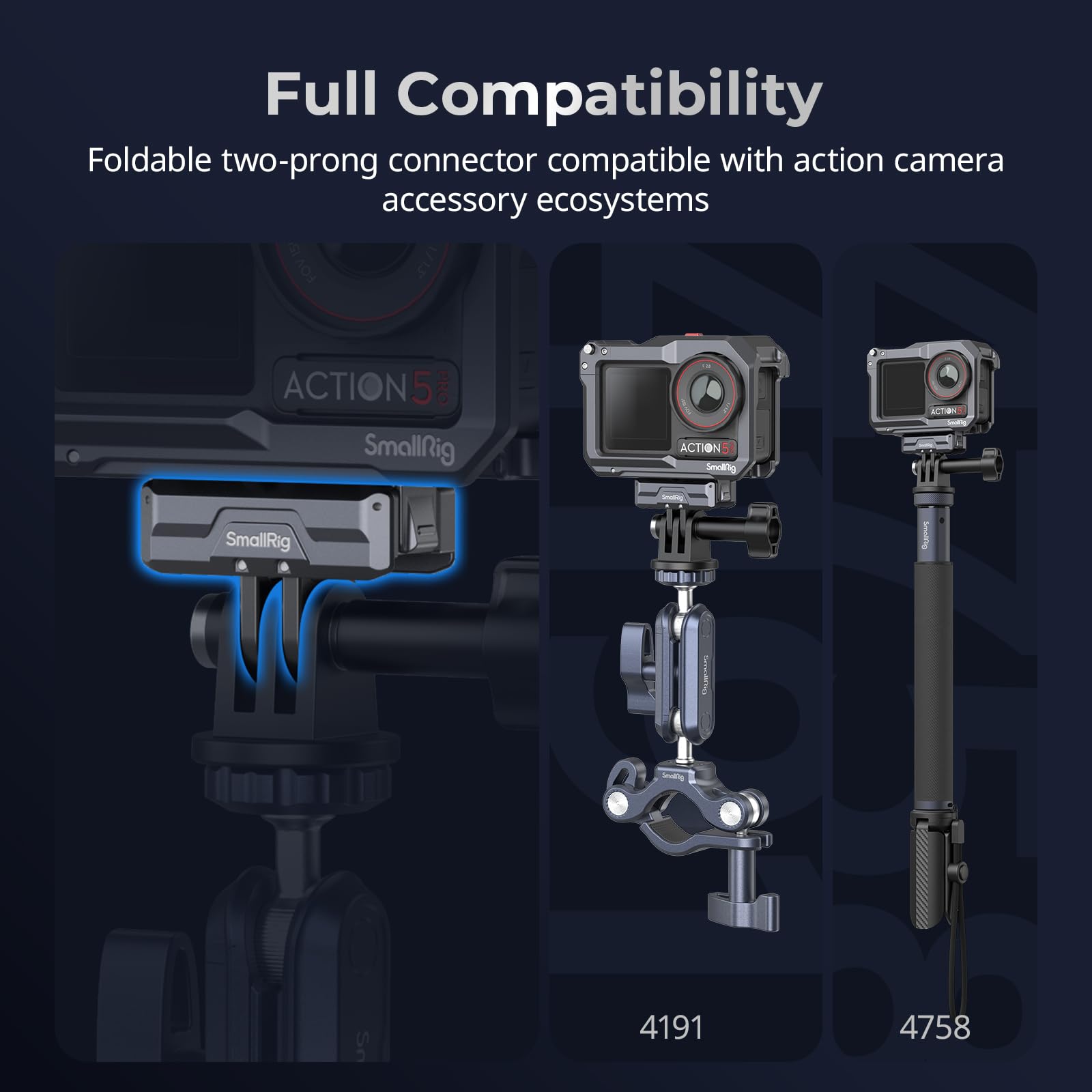 Foto 5 | Adaptador De Montaje Magnético Smallrig Para Cámaras Dji Action 5/4/3 - Venta Internacional.