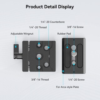 Foto 6 | Abrazadera Y Placa De Liberación Rápida Smallrig Para Arca Standard - Venta Internacional.