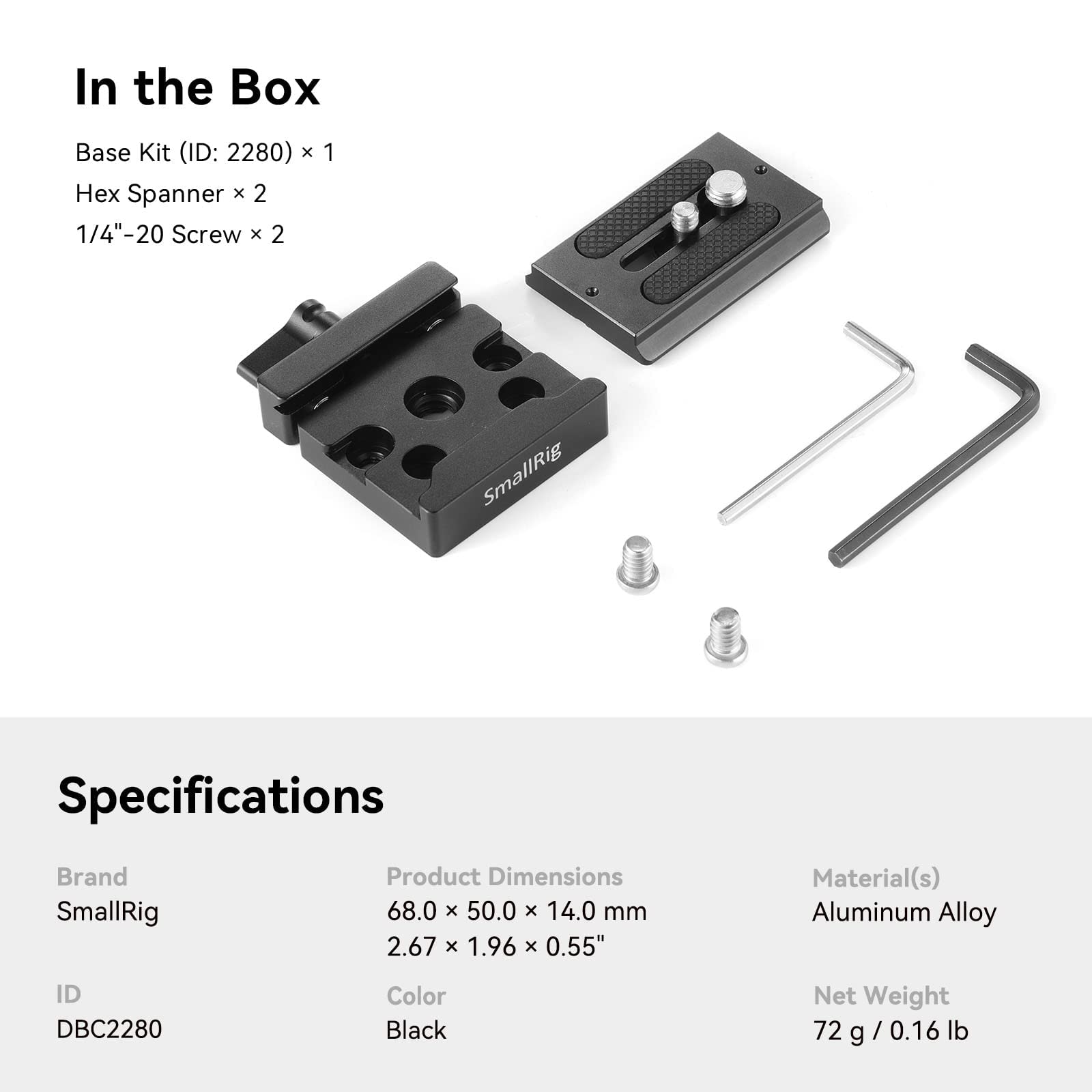 Foto 7 | Abrazadera Y Placa De Liberación Rápida Smallrig Para Arca Standard - Venta Internacional.