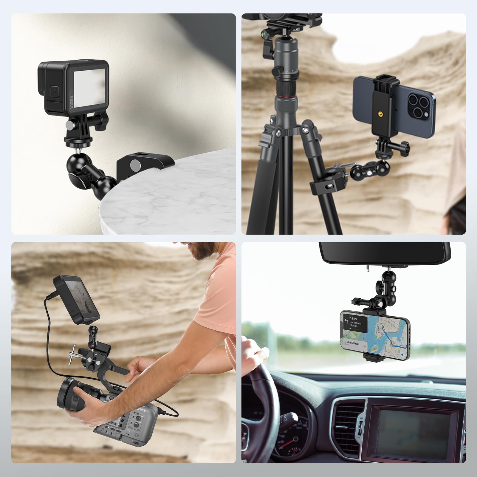 Foto 6 | Kit De Montaje Para Cámara Smallrig Ball Head Magic Arm Con Superpinza - Venta Internacional.