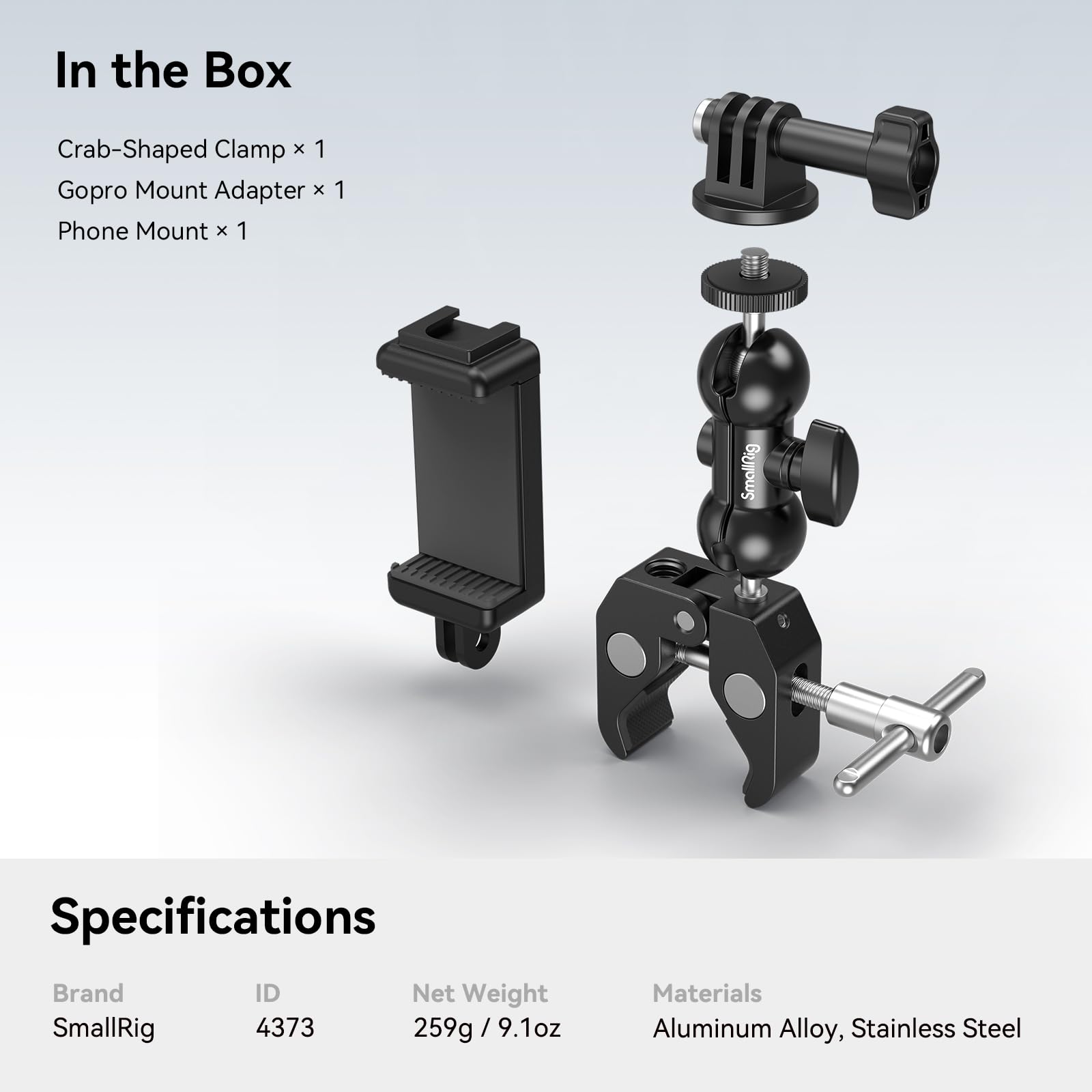 Foto 7 | Kit De Montaje Para Cámara Smallrig Ball Head Magic Arm Con Superpinza - Venta Internacional.