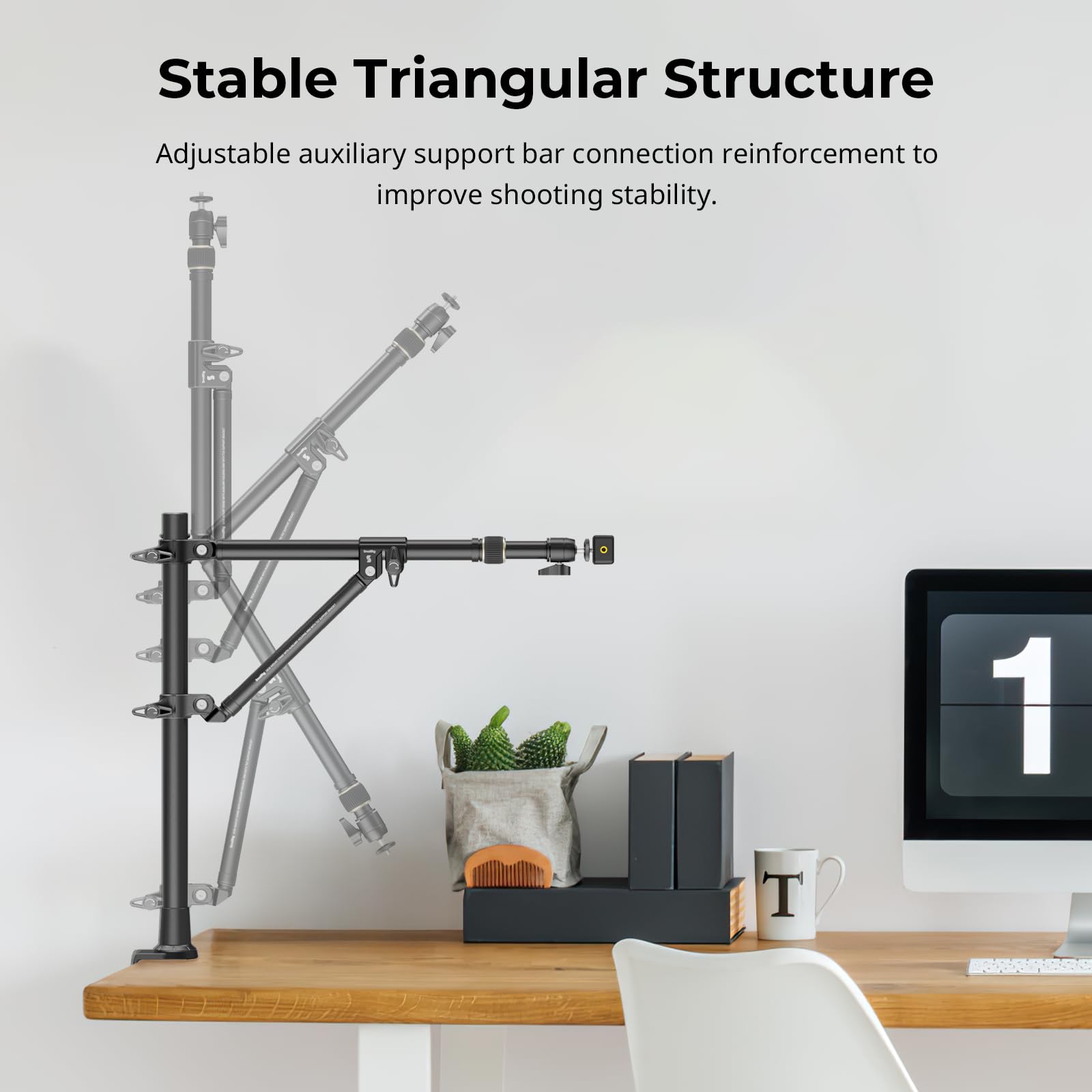 Foto 4 pulgar | Soporte De Escritorio Para Cámara Smallrig Triangle Con Soporte Para Teléfono, 3 Kg - Venta Internacional.