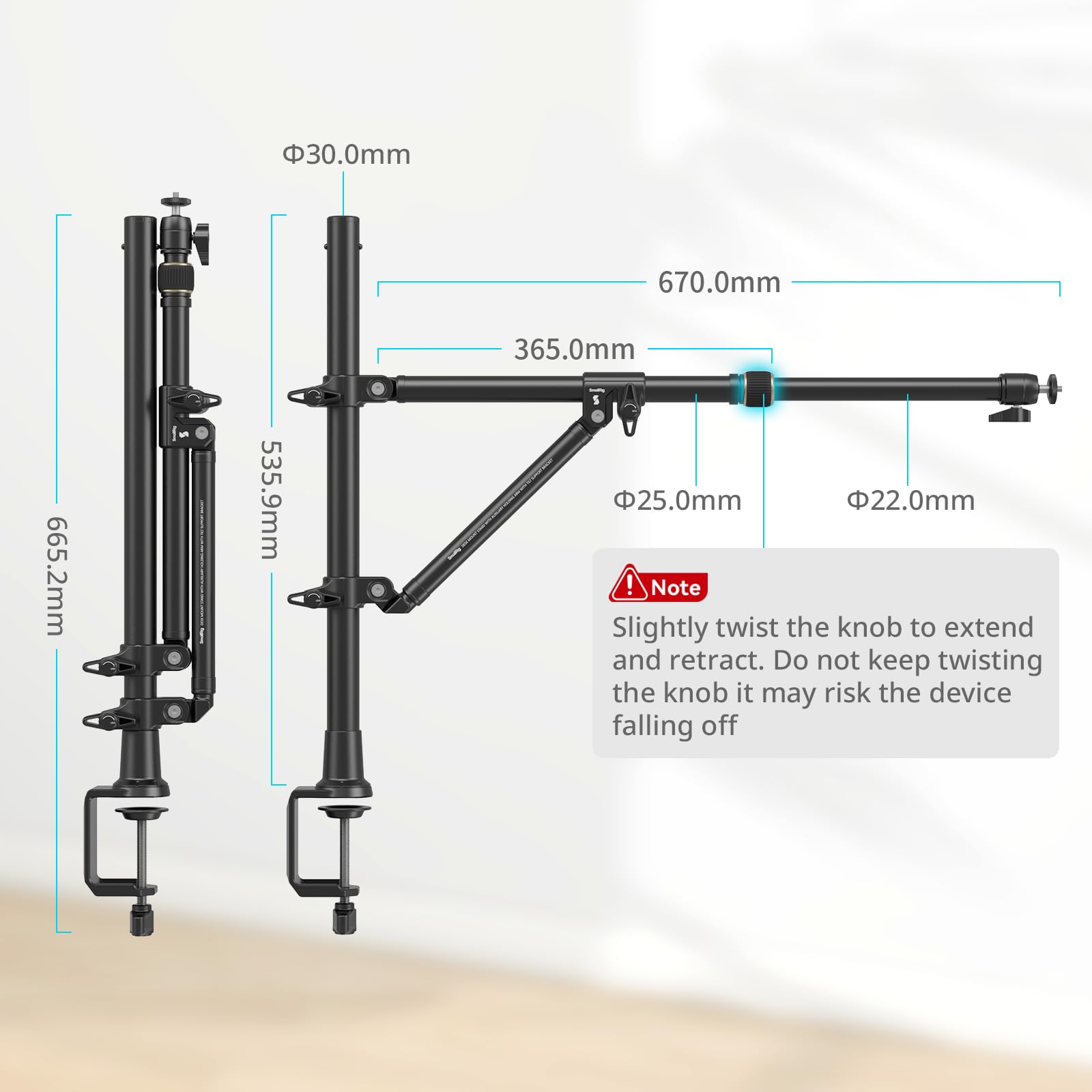 Foto 7 pulgar | Soporte De Escritorio Para Cámara Smallrig Triangle Con Soporte Para Teléfono, 3 Kg - Venta Internacional.