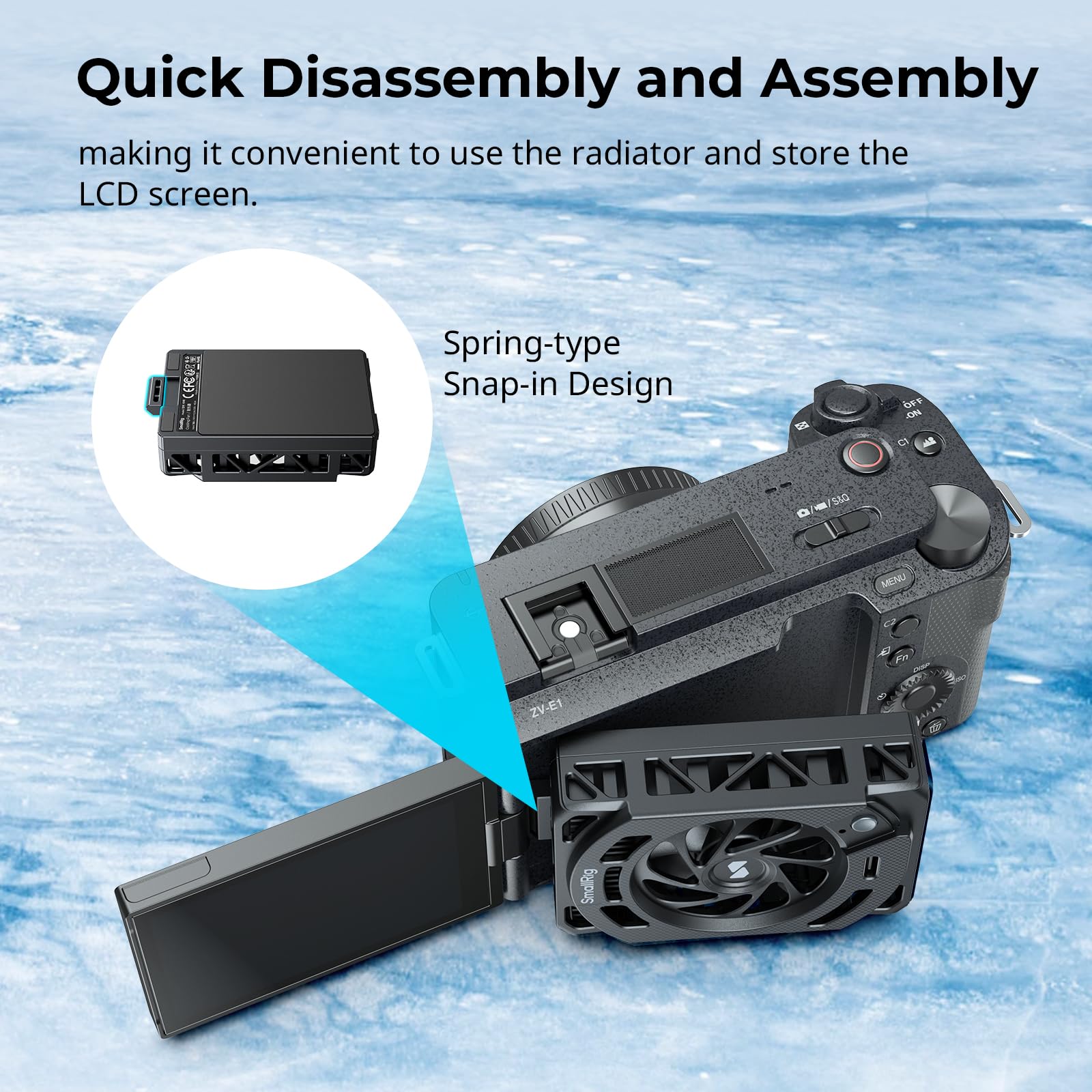 Foto 4 | Ventilador De Refrigeración De Cámara Smallrig Tec Para Cámara Sony Mirrorless - Venta Internacional.