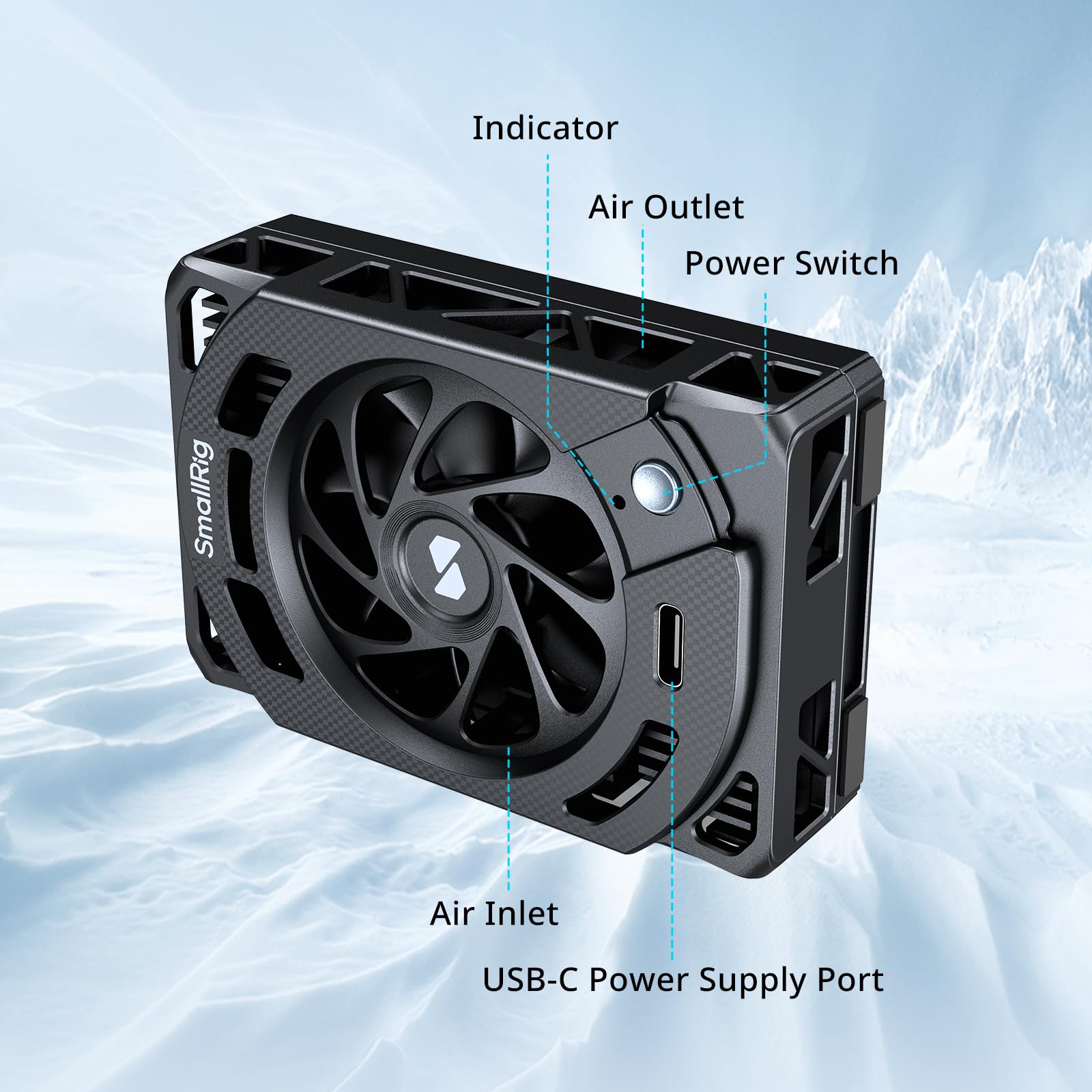 Foto 6 | Ventilador De Refrigeración De Cámara Smallrig Tec Para Cámara Sony Mirrorless - Venta Internacional.