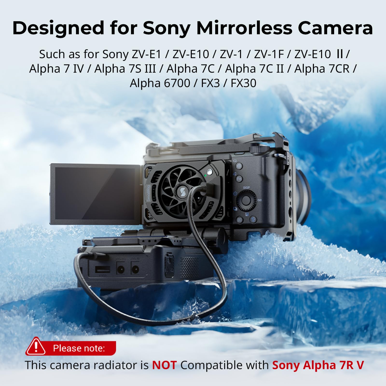 Foto 7 | Ventilador De Refrigeración De Cámara Smallrig Tec Para Cámara Sony Mirrorless - Venta Internacional.