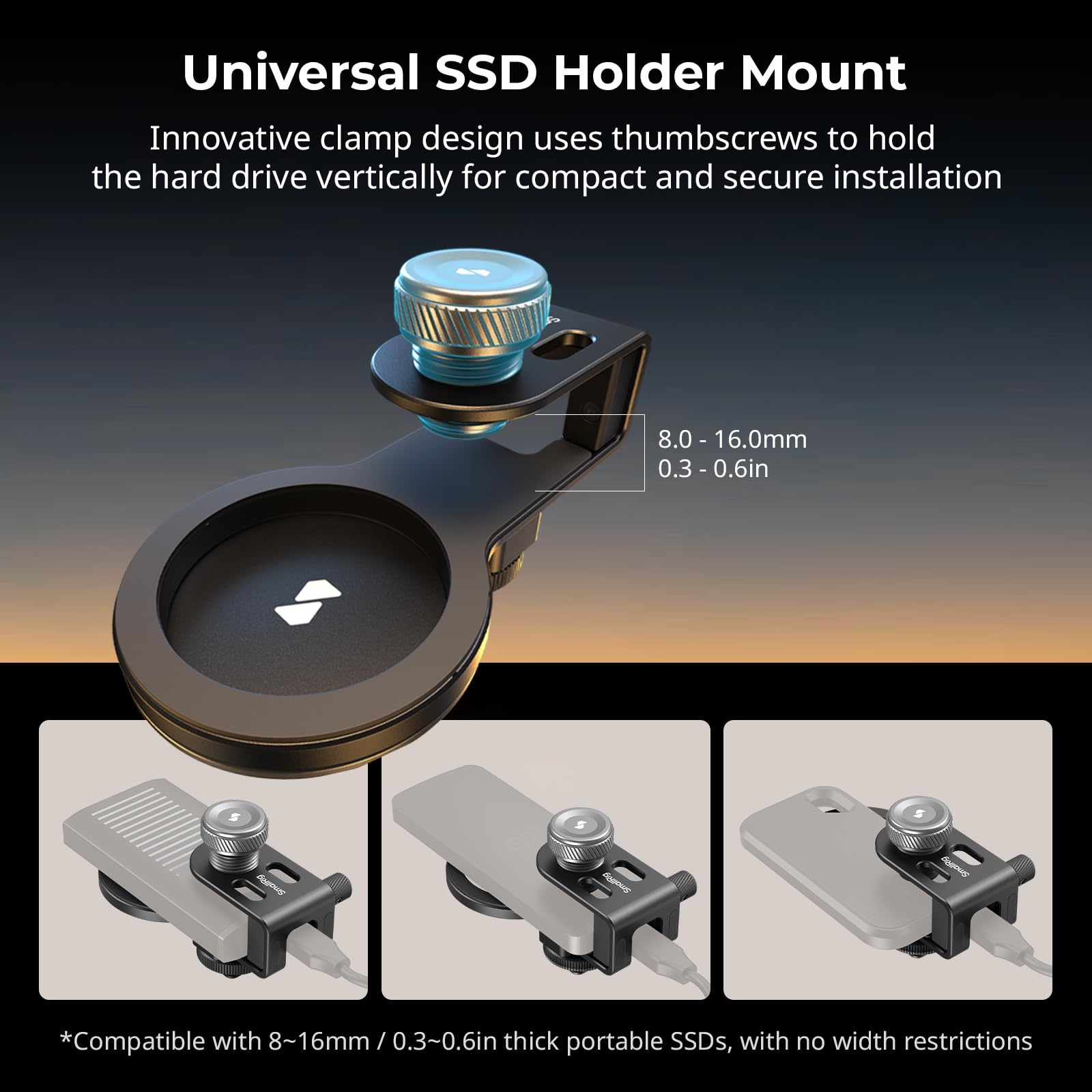 Foto 3 pulgar | Soporte De Montaje 2 En 1 Para Ssd Holder Smallrig Para Magsafe Con Almeja - Venta Internacional.