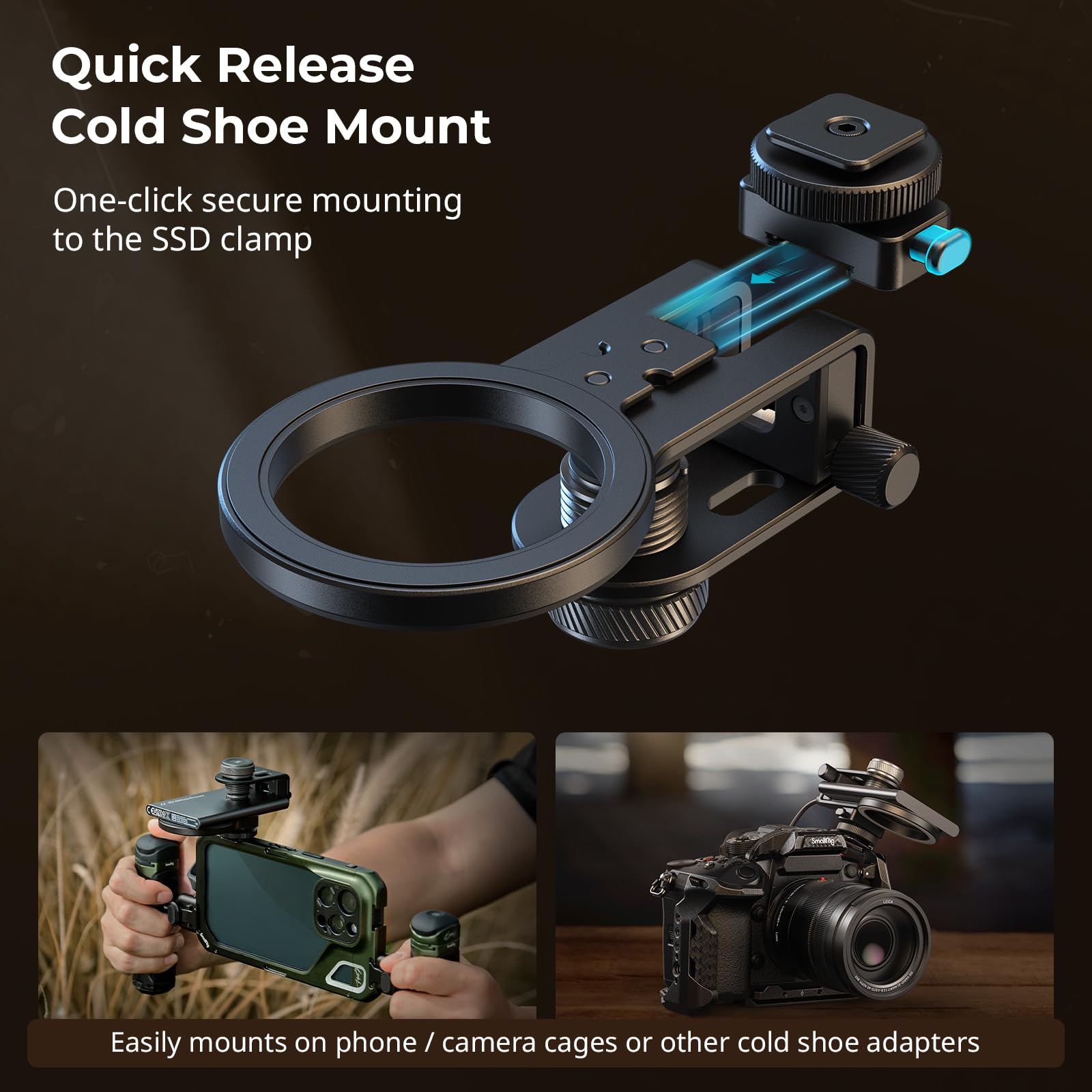 Foto 5 pulgar | Soporte De Montaje 2 En 1 Para Ssd Holder Smallrig Para Magsafe Con Almeja - Venta Internacional.